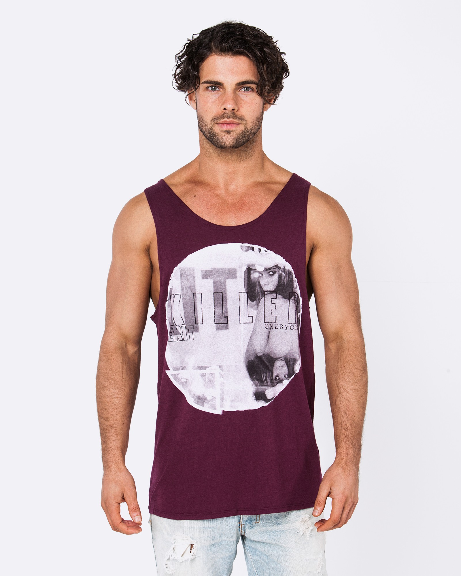 KILLER EXIT MAROON SINGLET