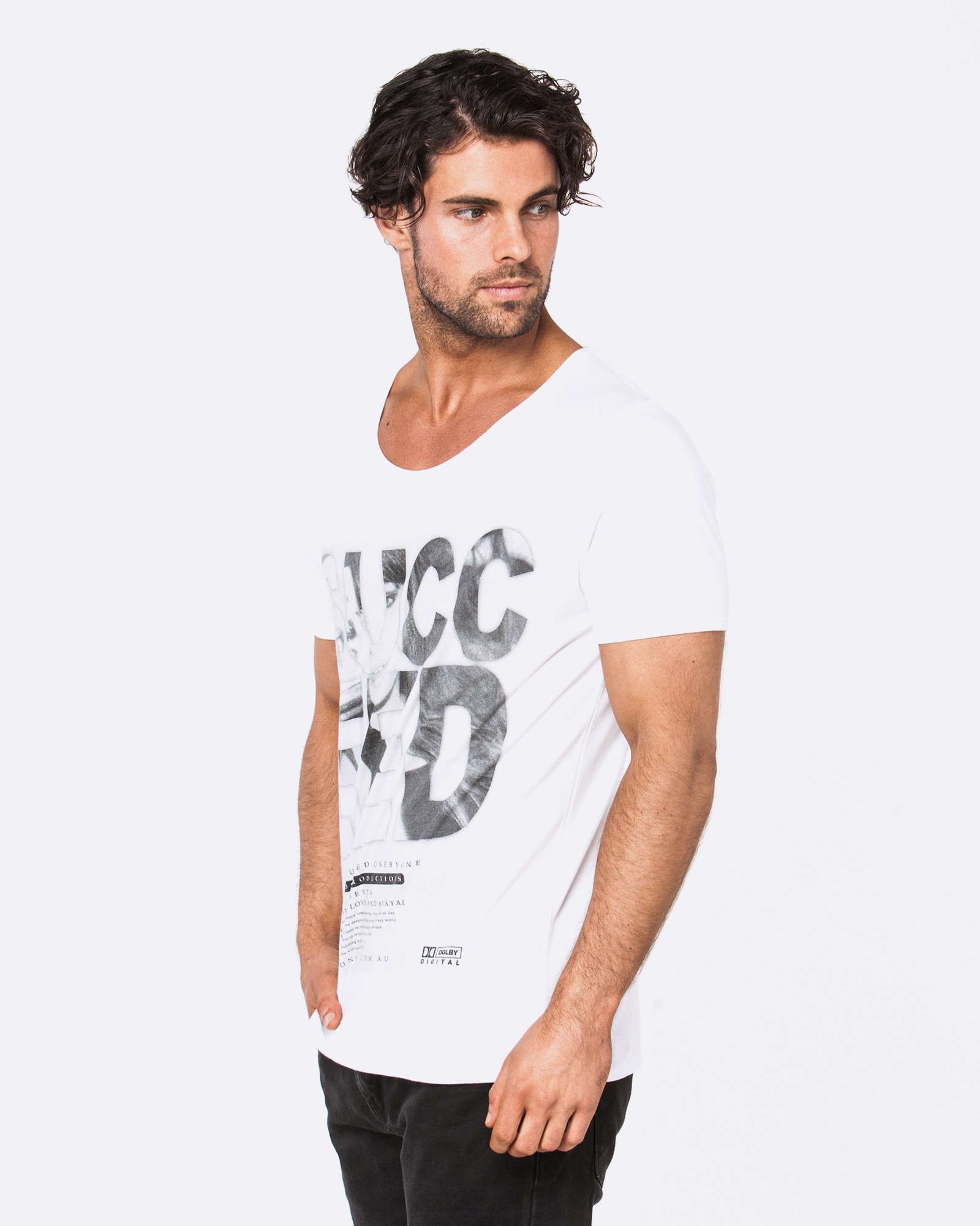 SUCCEED WHITE TEE