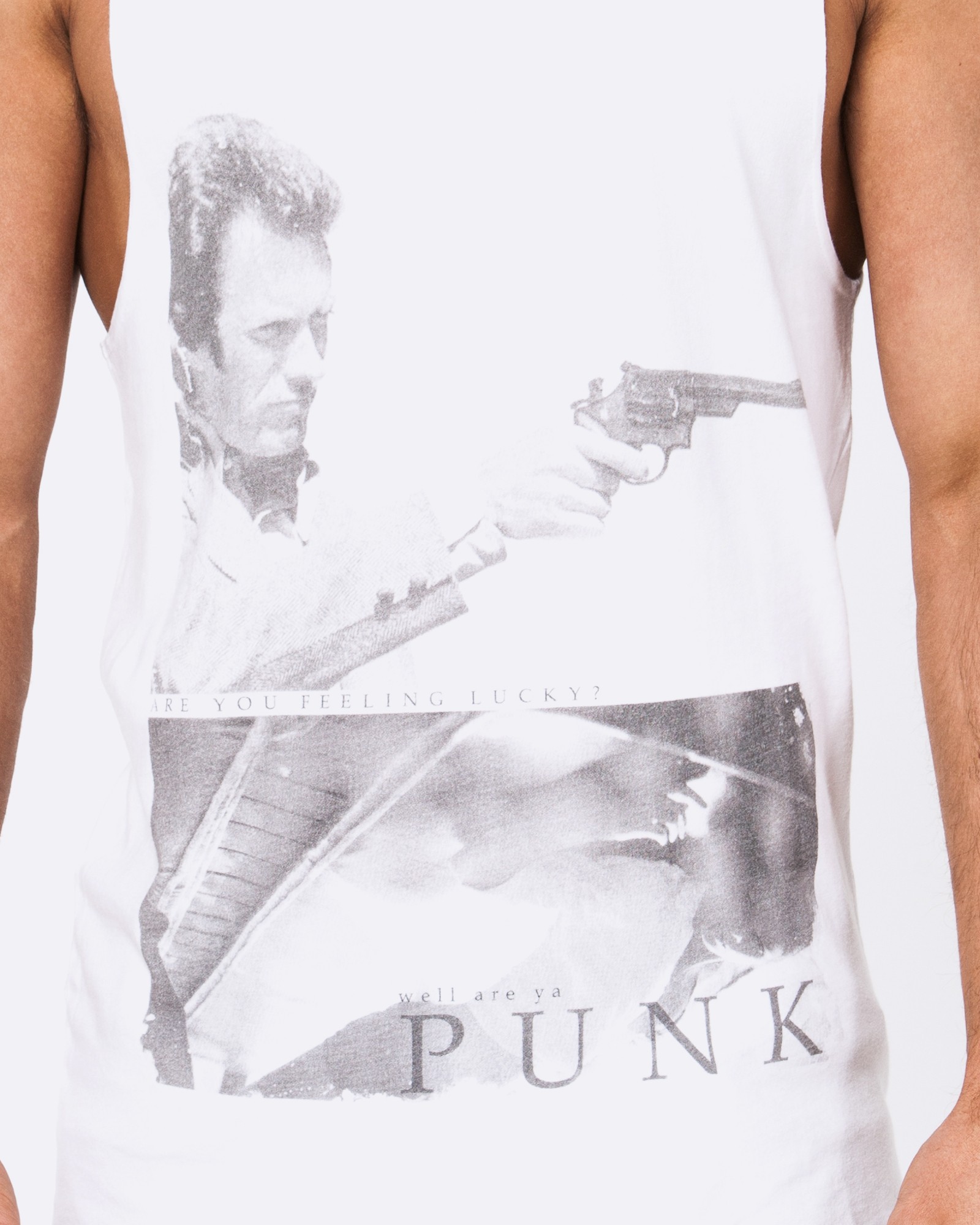ARE YOU FEELING LUCKY WHITE SINGLET