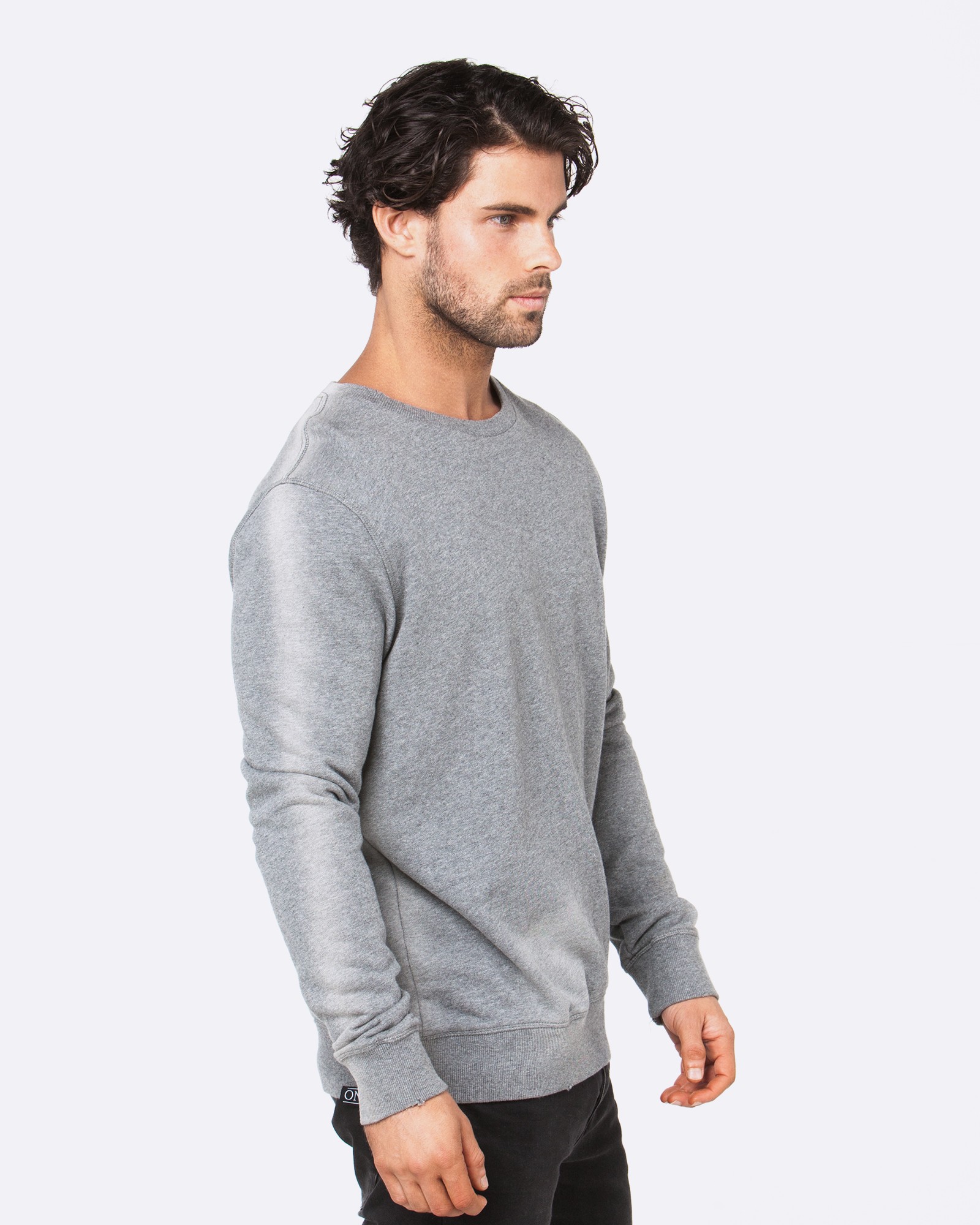BLANK MARBLE GREY CREW