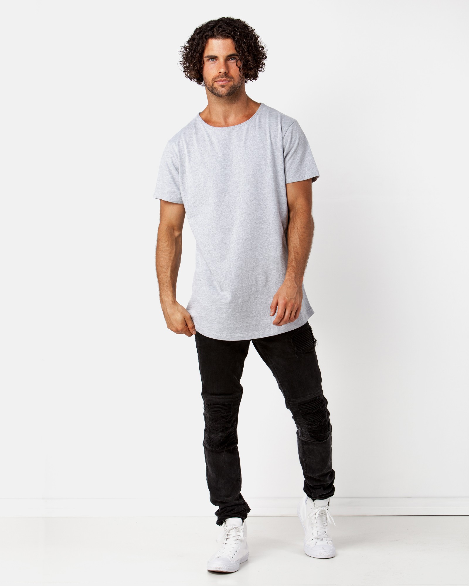 CLASSIC MARBLE GREY TEE