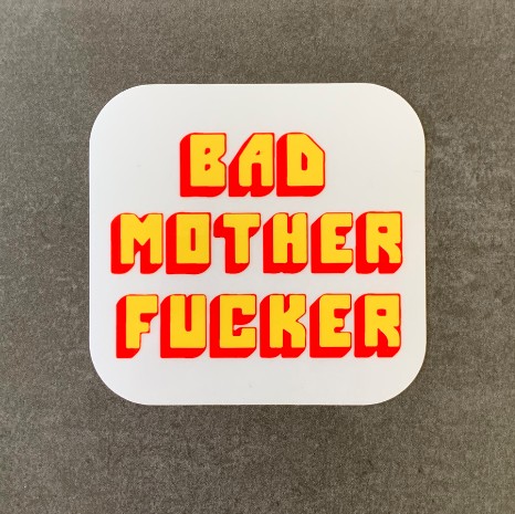 BAD MOFO CLEAR DIE CUT STICKER