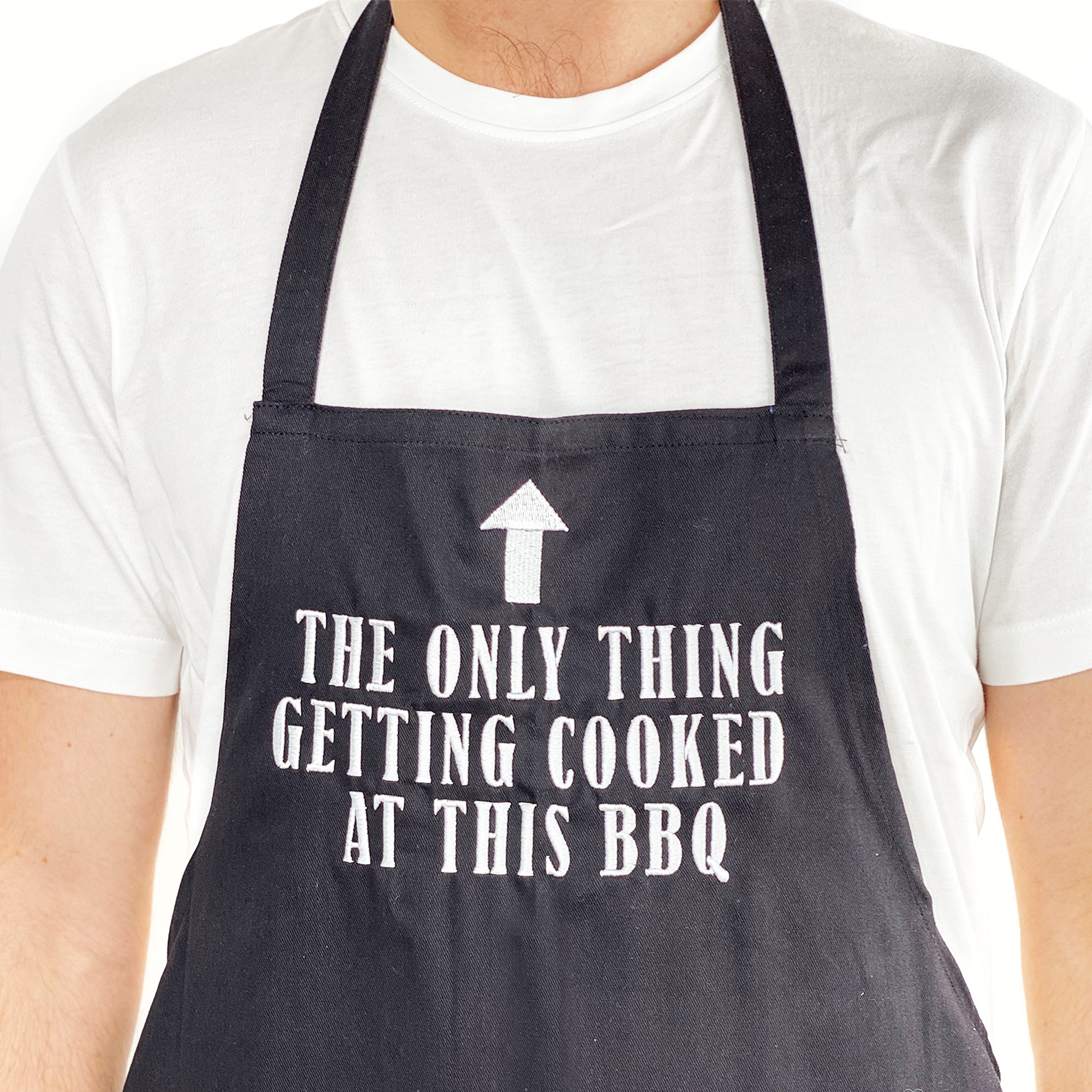 GET COOKED BBQ APRON IN BLACK