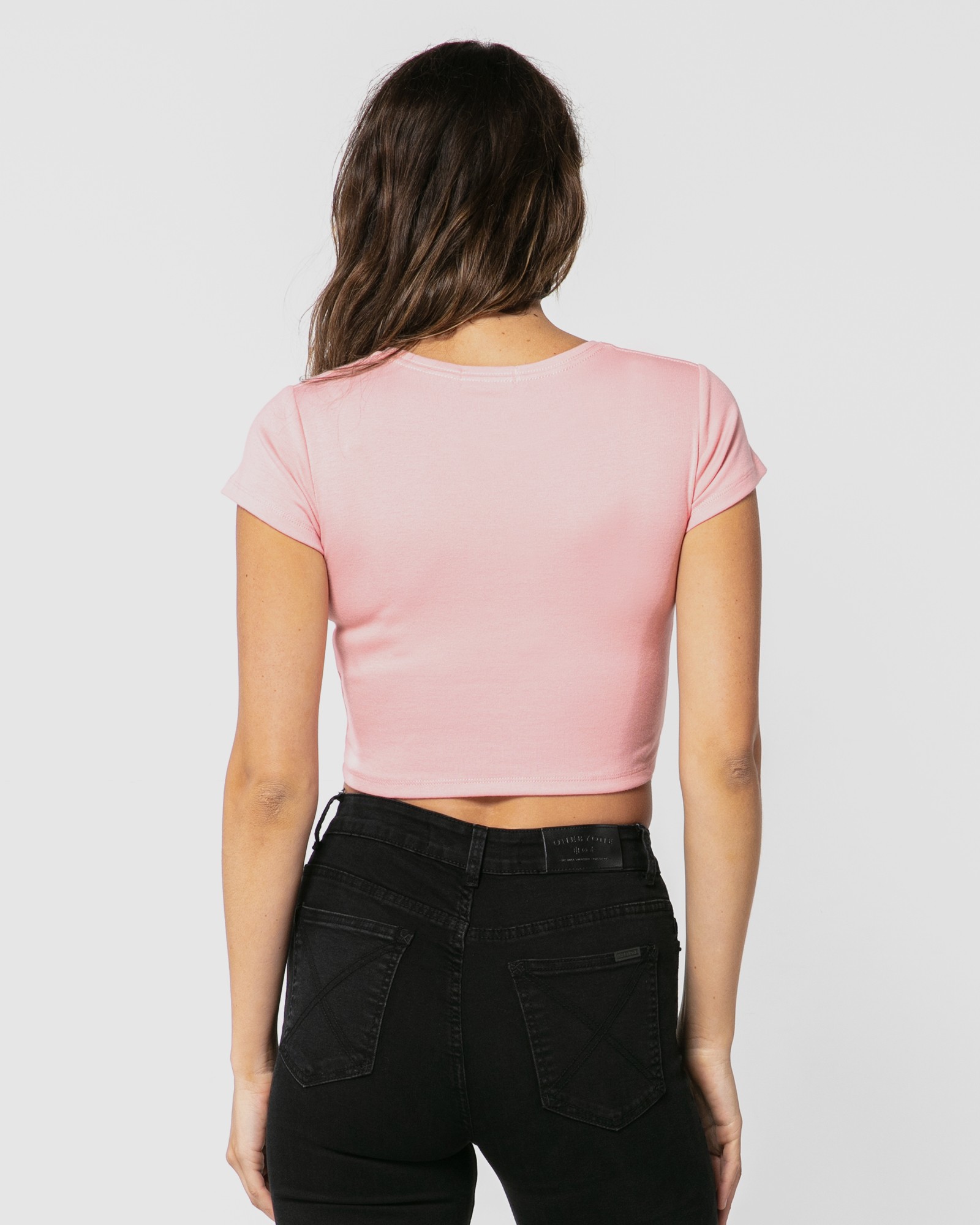 CLASSIC PINK CROP TEE