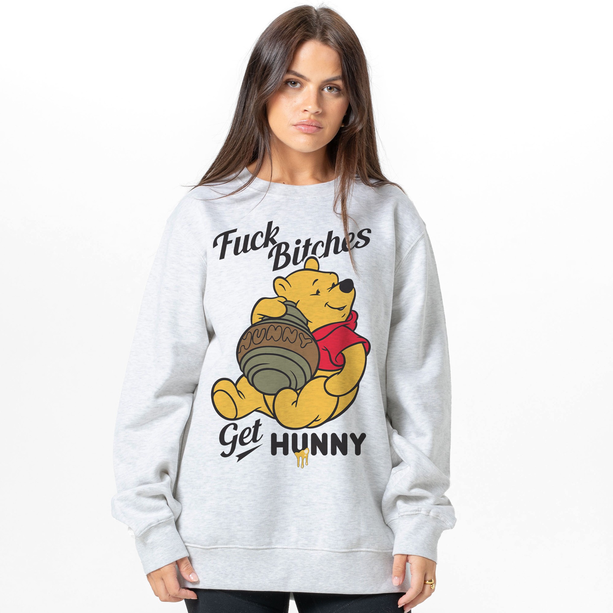 GET HUNNY WHITE MARLE CREW