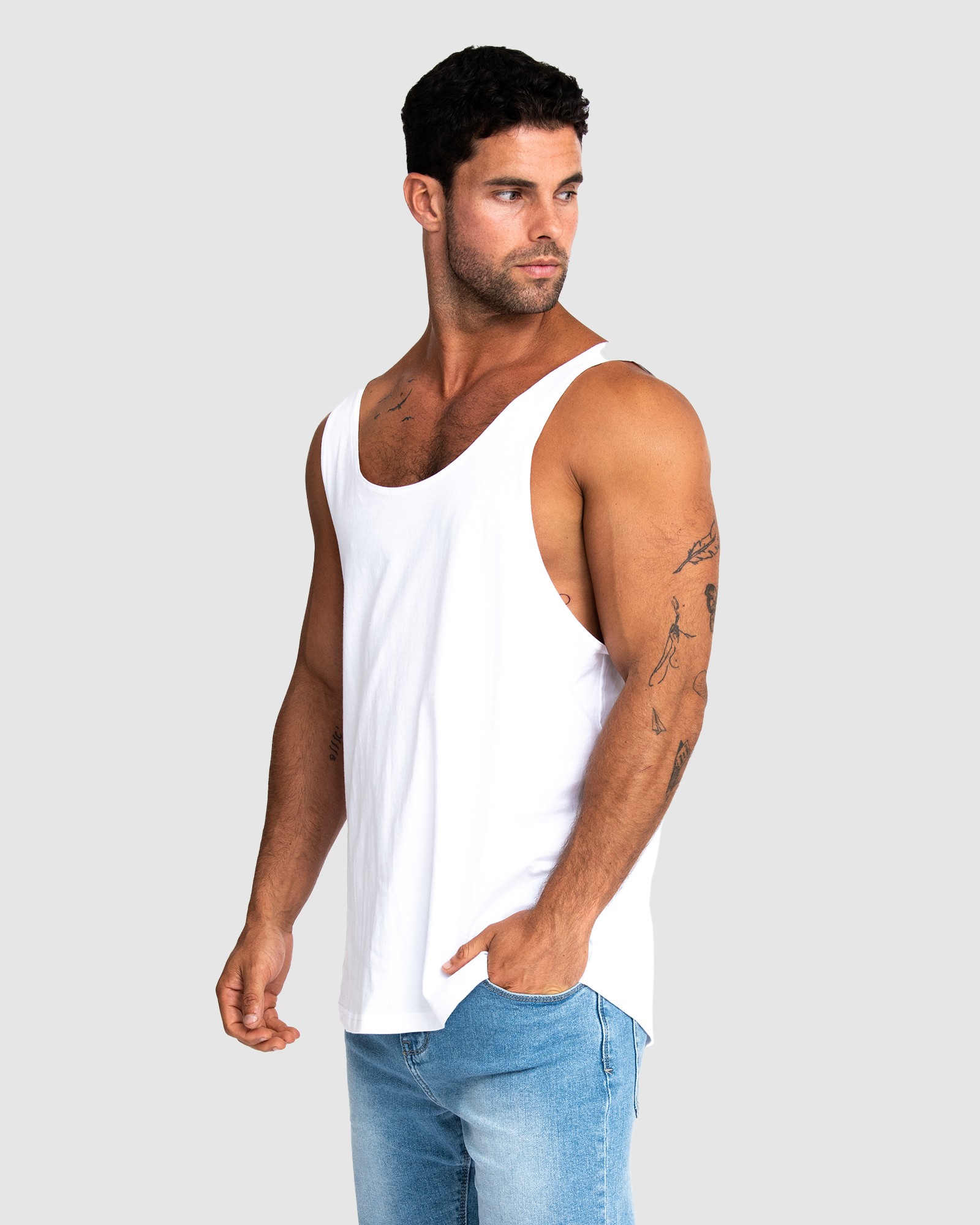CLASSIC WHITE SINGLET