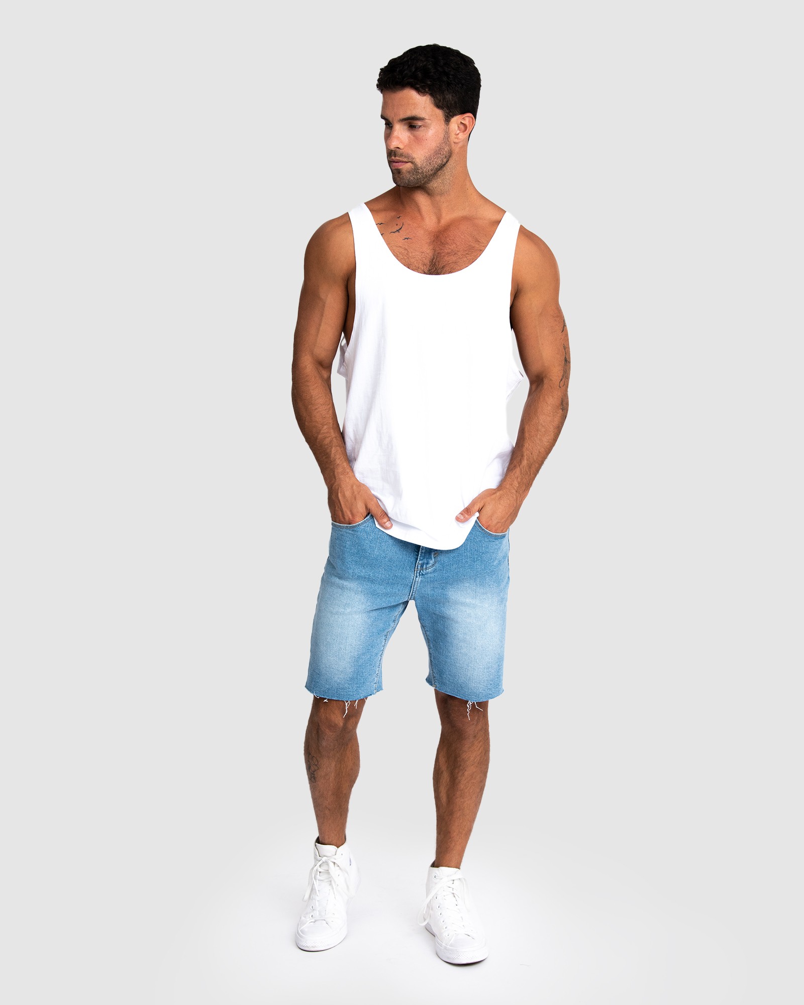 CLASSIC WHITE SINGLET