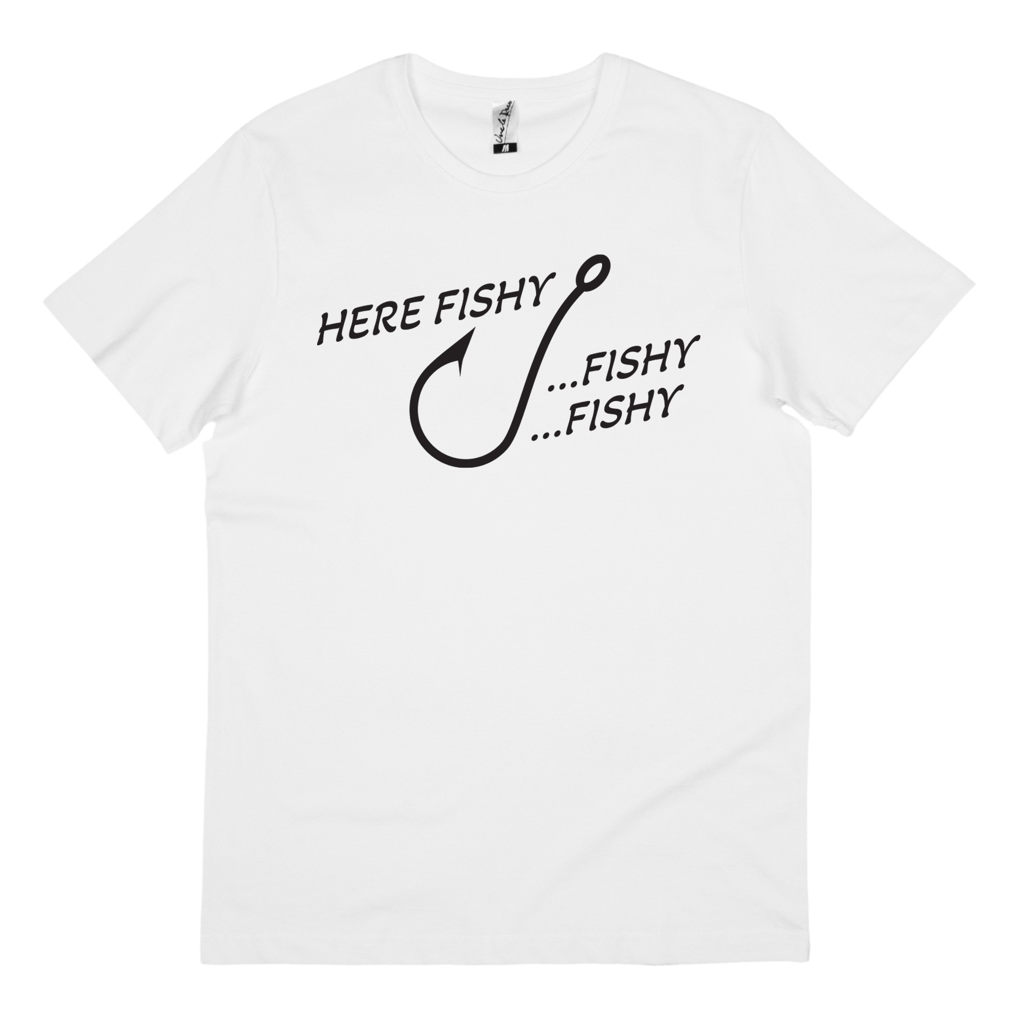 HERE FISHY WHITE TEE