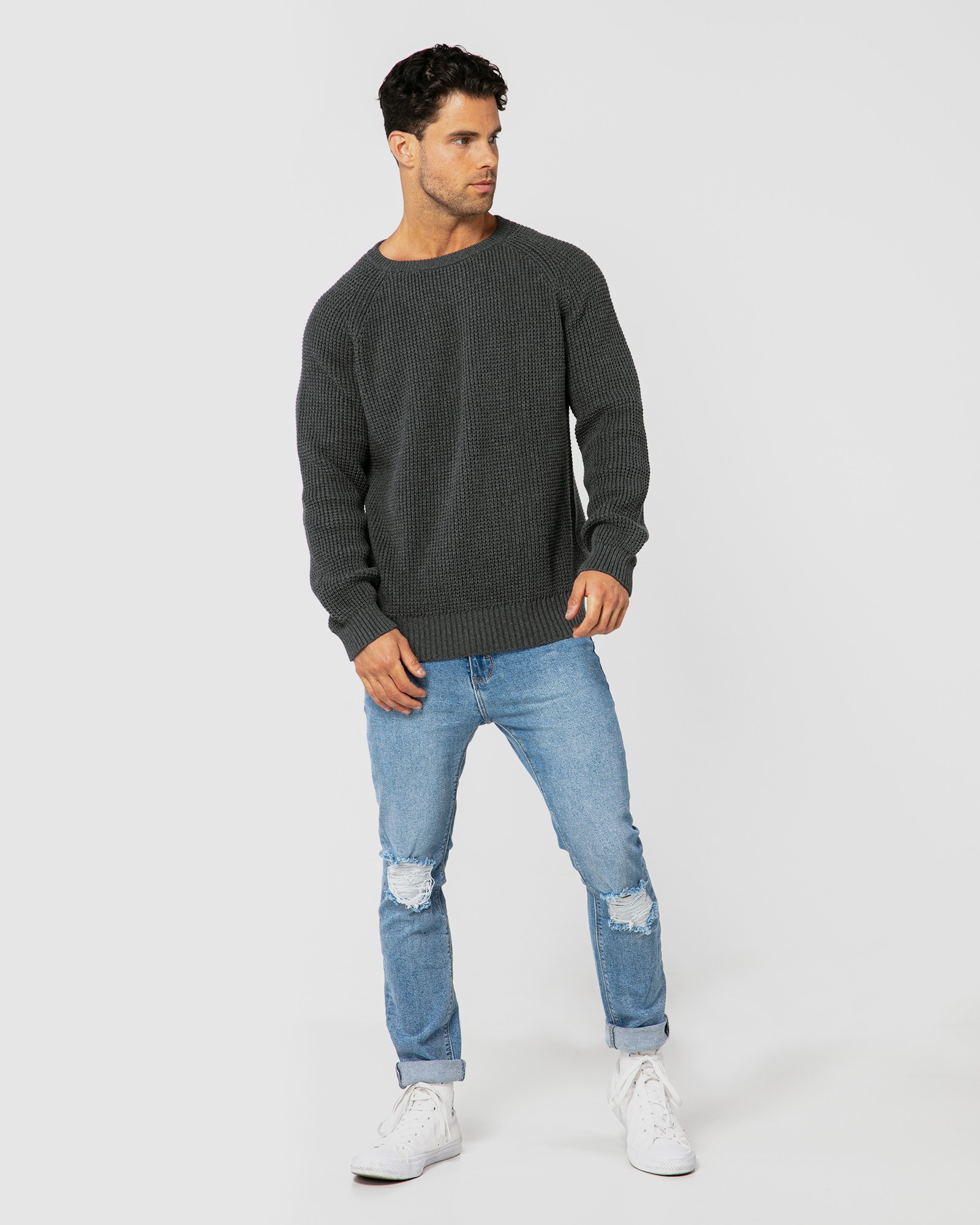 UNITE GREY KNIT JUMPER