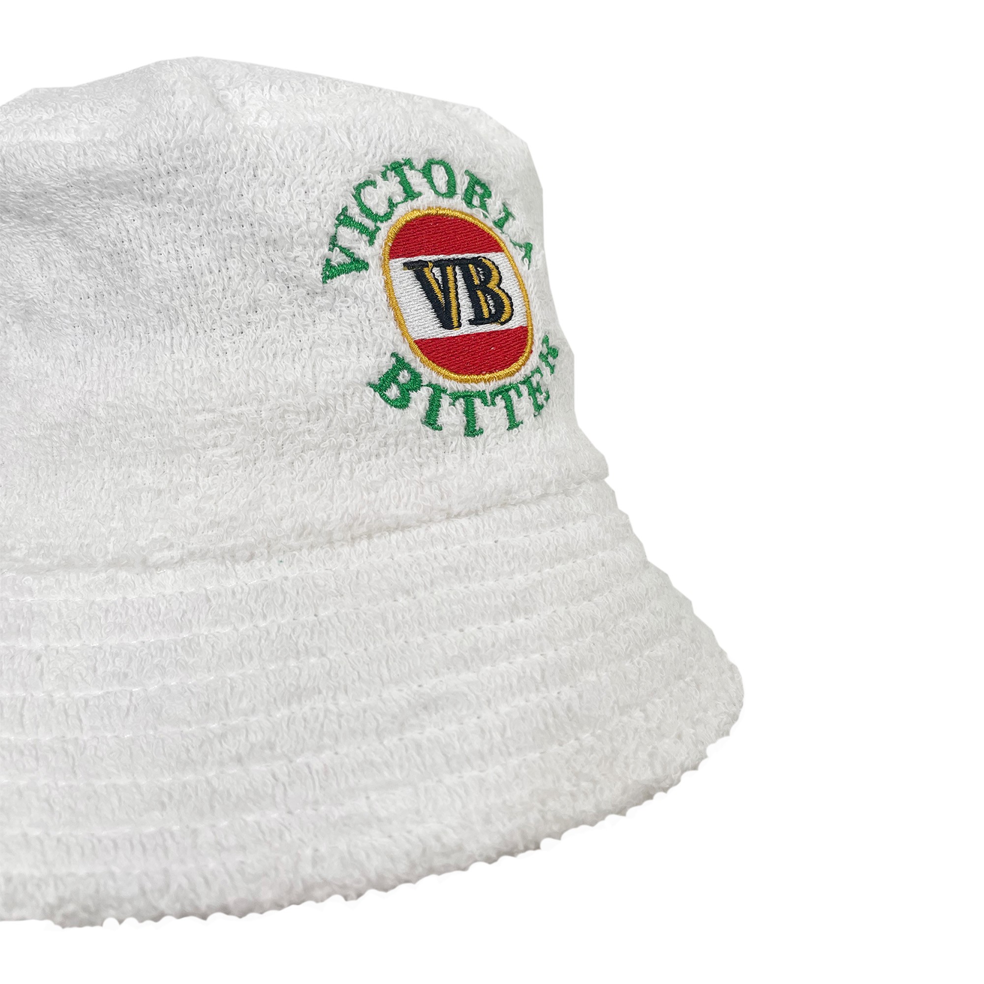VICTORIA BITTER WHITE TERRY TOWEL BUCKET HAT