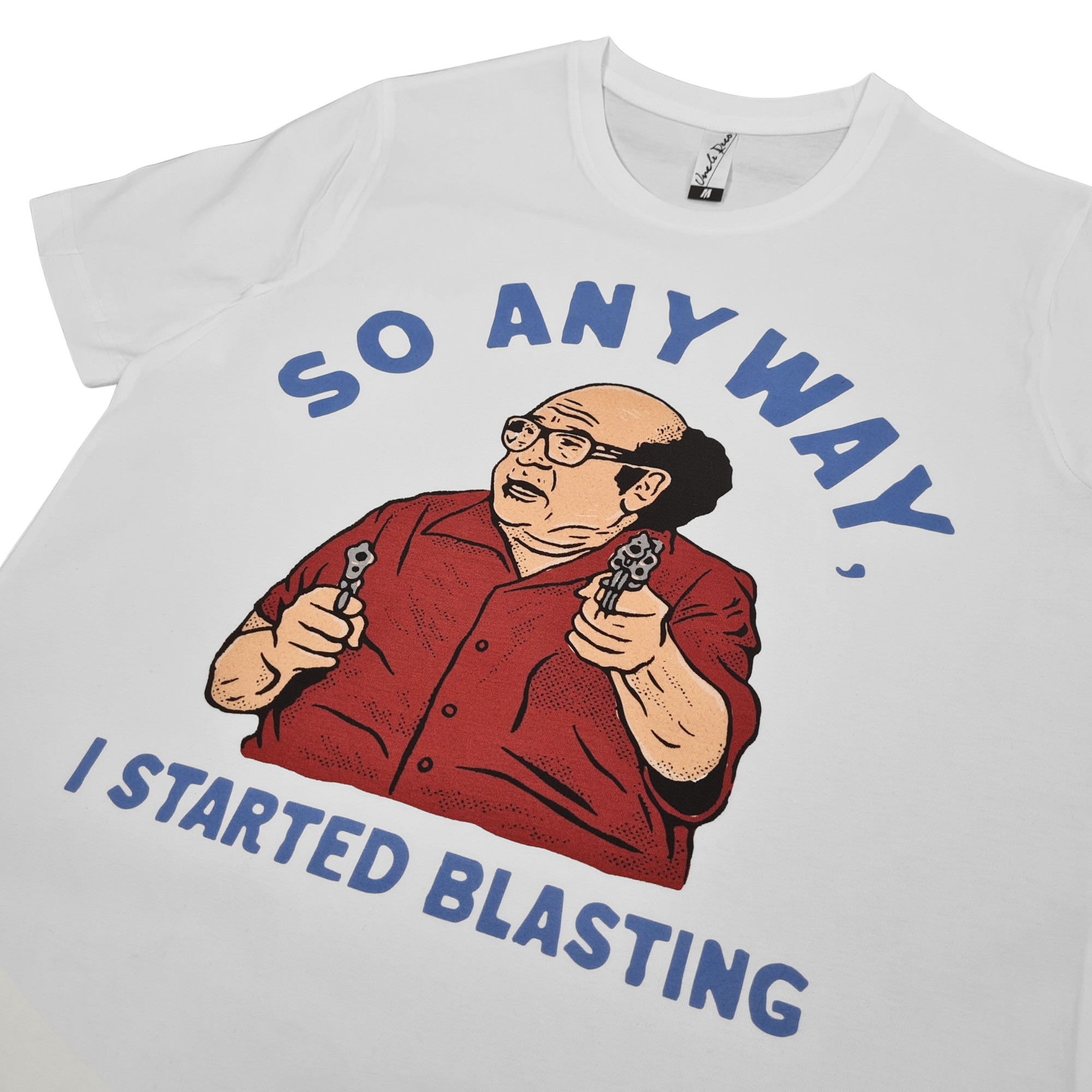 STARTED BLASTING WHITE TEE