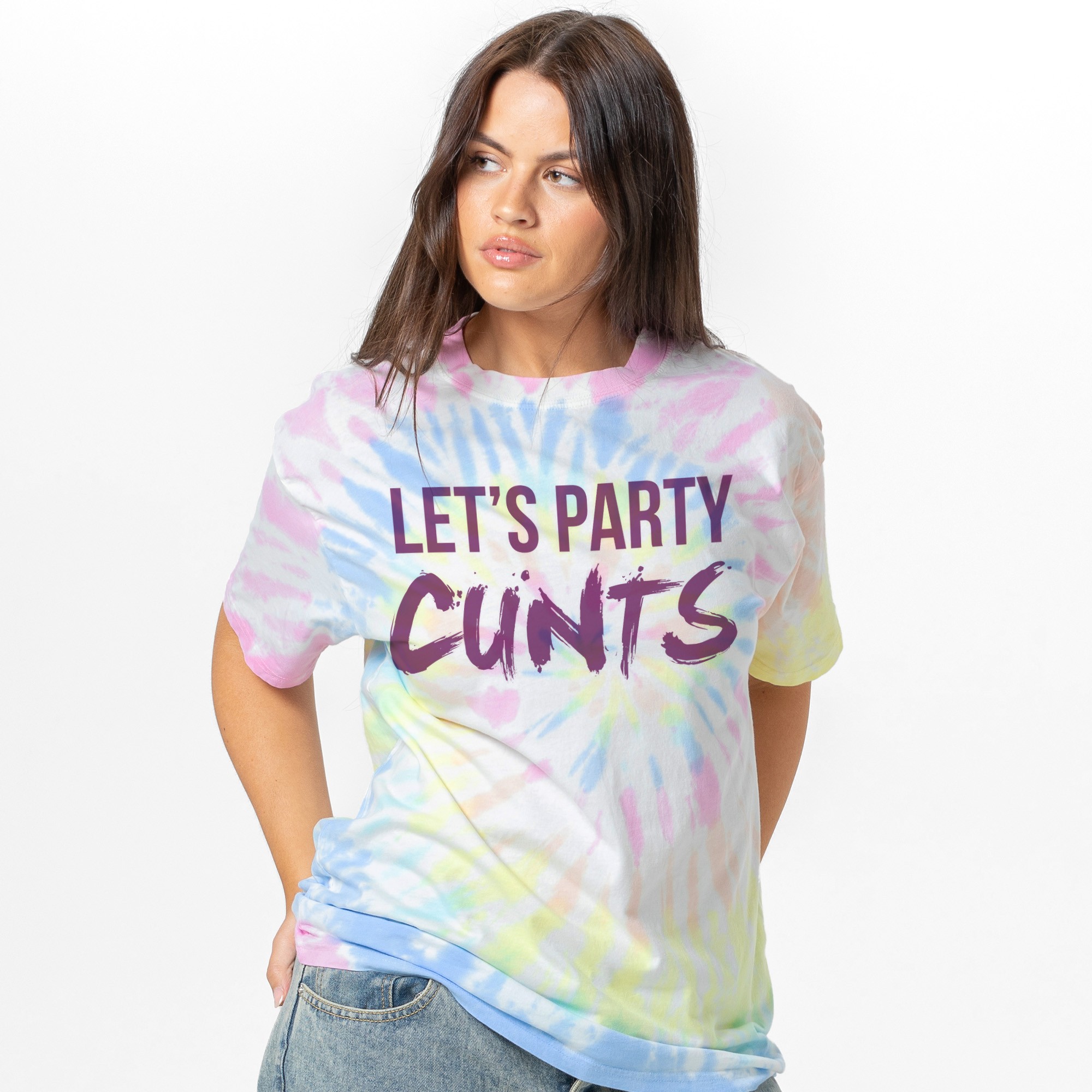 LETS PARTY TIE DYE T-SHIRT