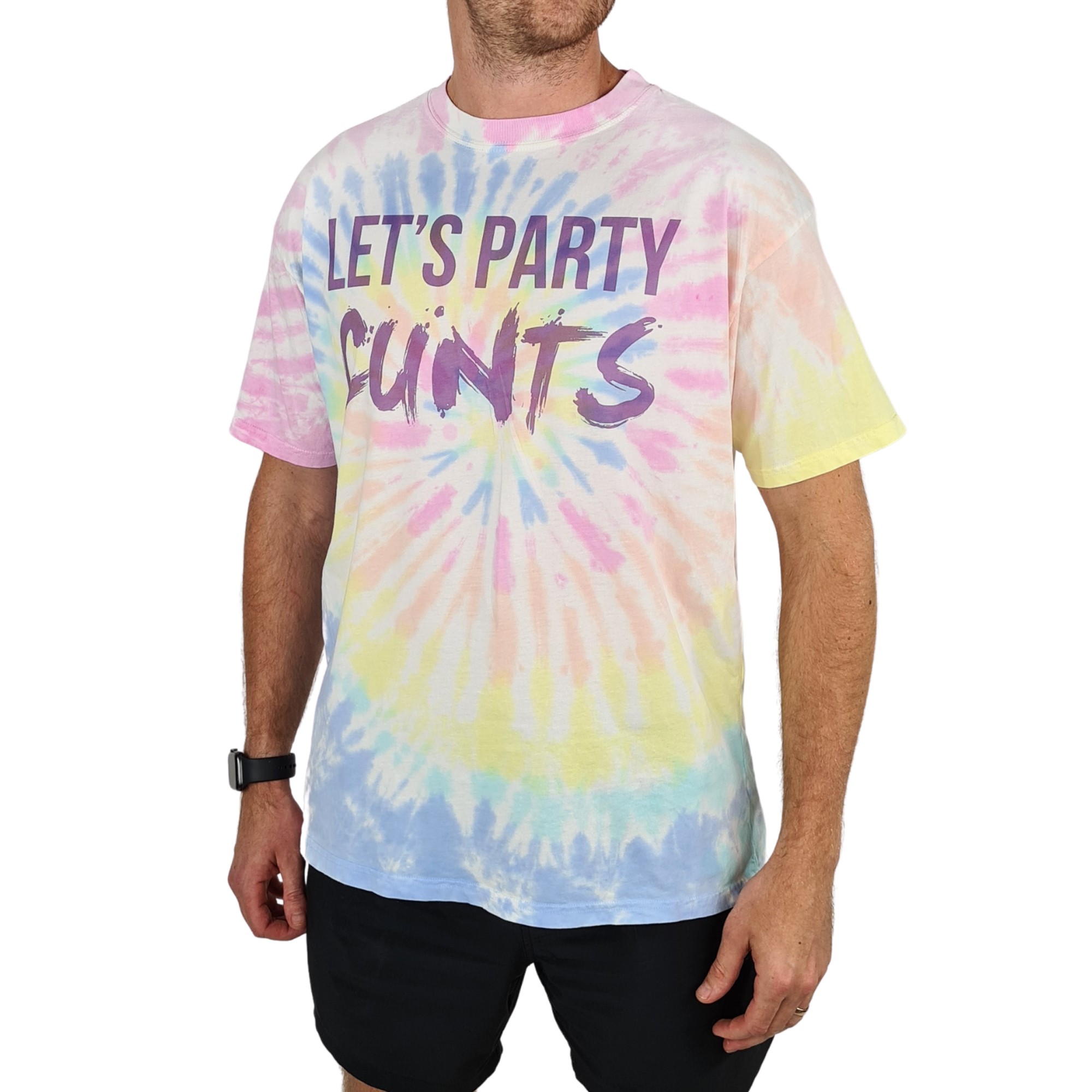 LETS PARTY TIE DYE T-SHIRT