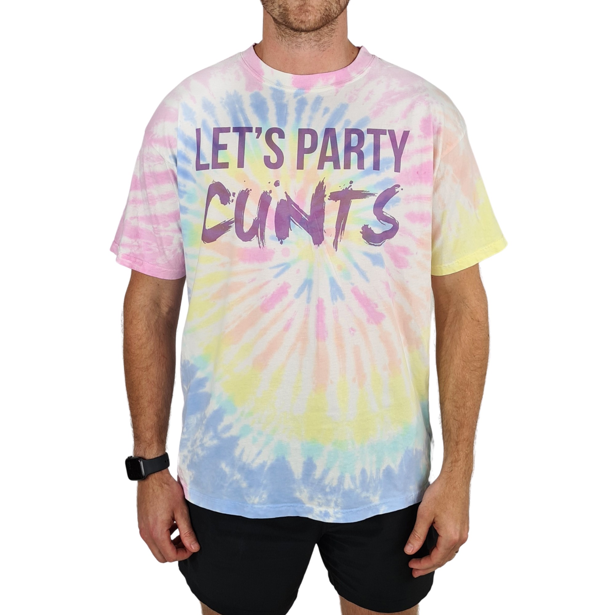 LETS PARTY TIE DYE T-SHIRT