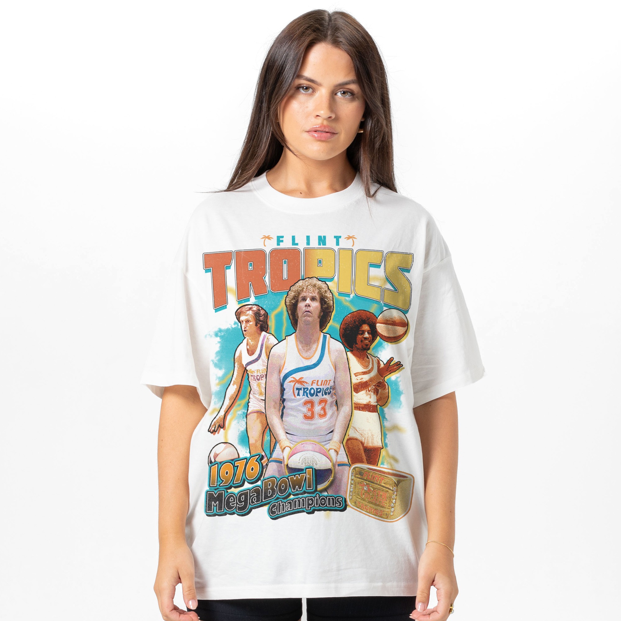 OFF WHITE FLINT TROPICS CHAMPIONSHIP T-SHIRT