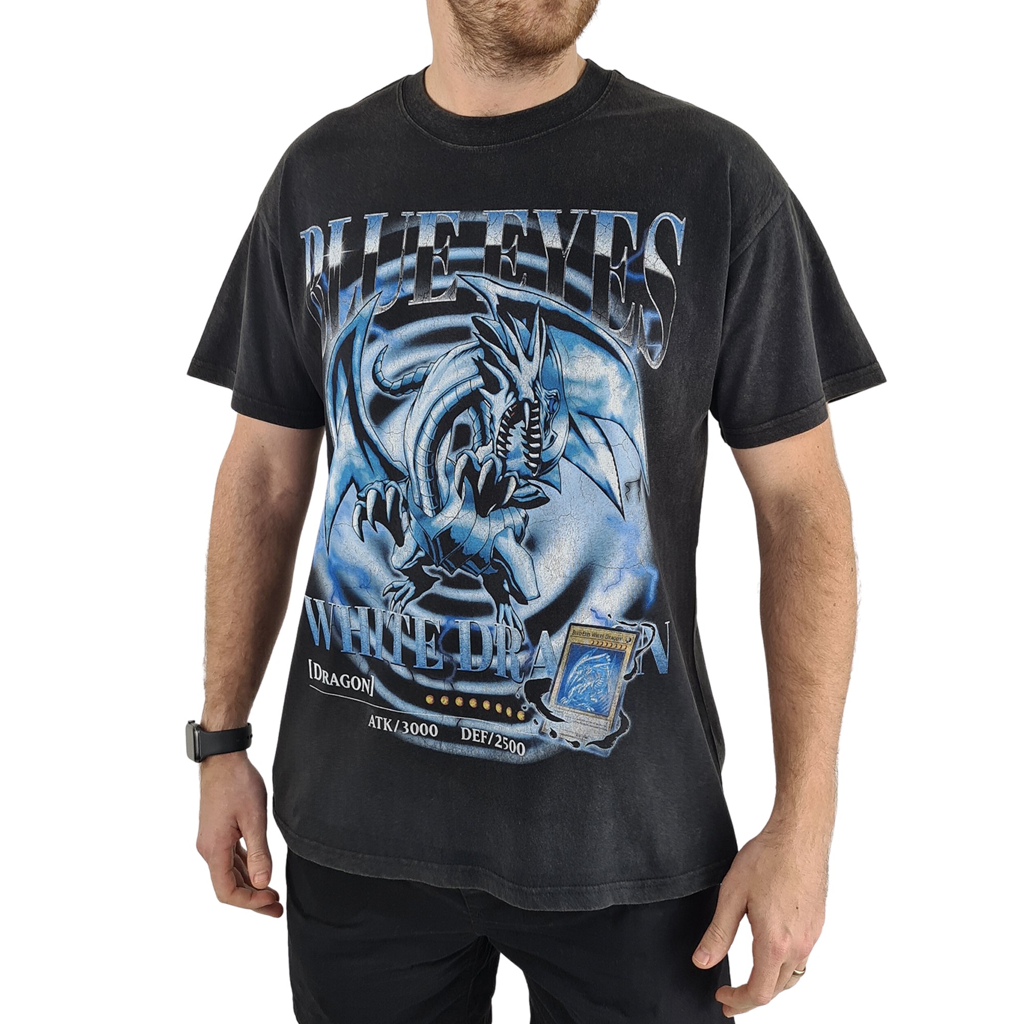 VINTAGE BLUE EYES WHITE DRAGON T-SHIRT