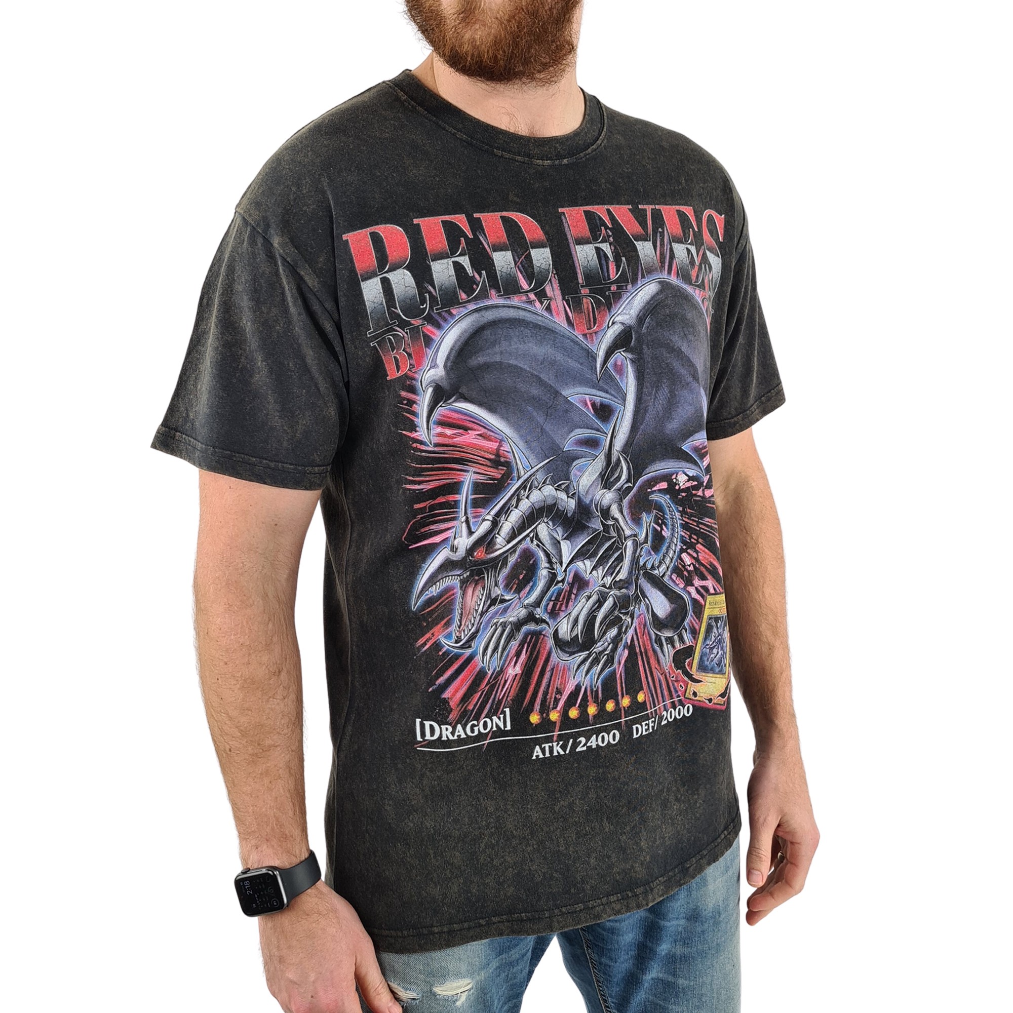 VINTAGE RED EYES BLACK DRAGON T-SHIRT
