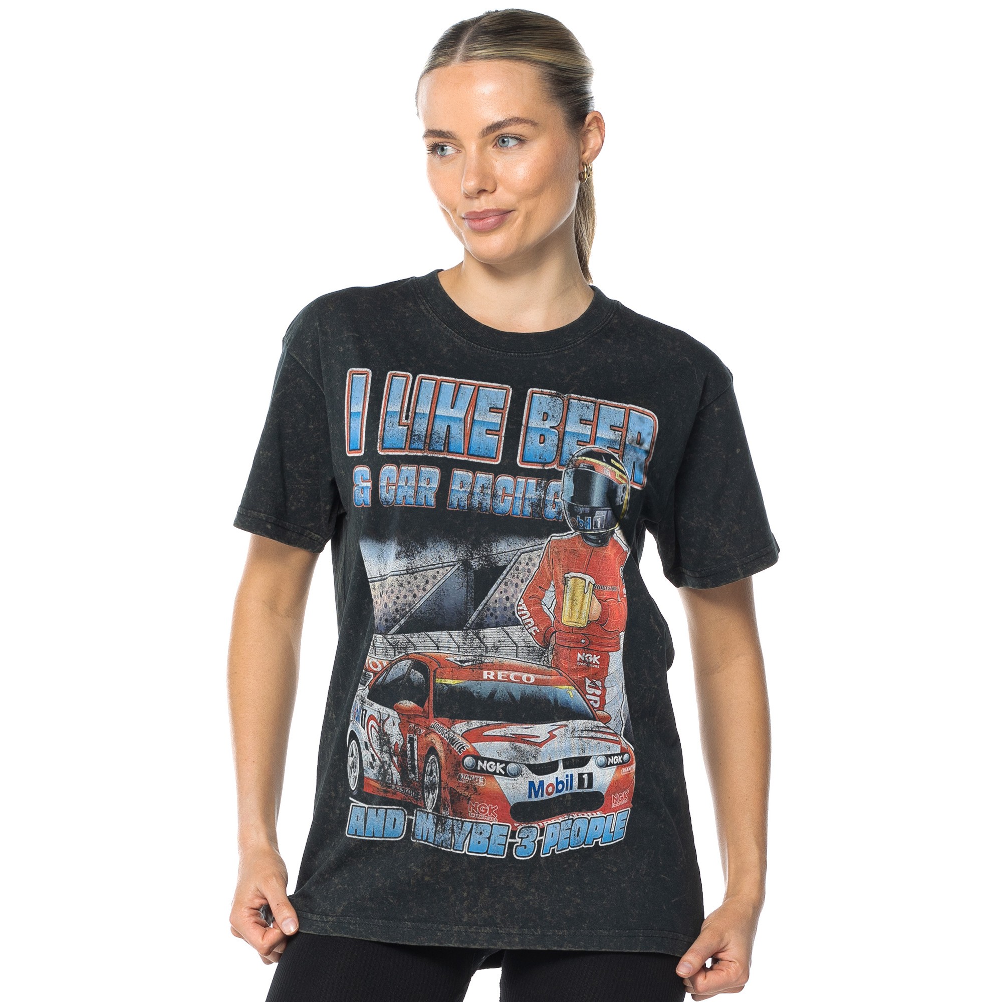 VINTAGE CAR RACING AND BEER T-SHIRT