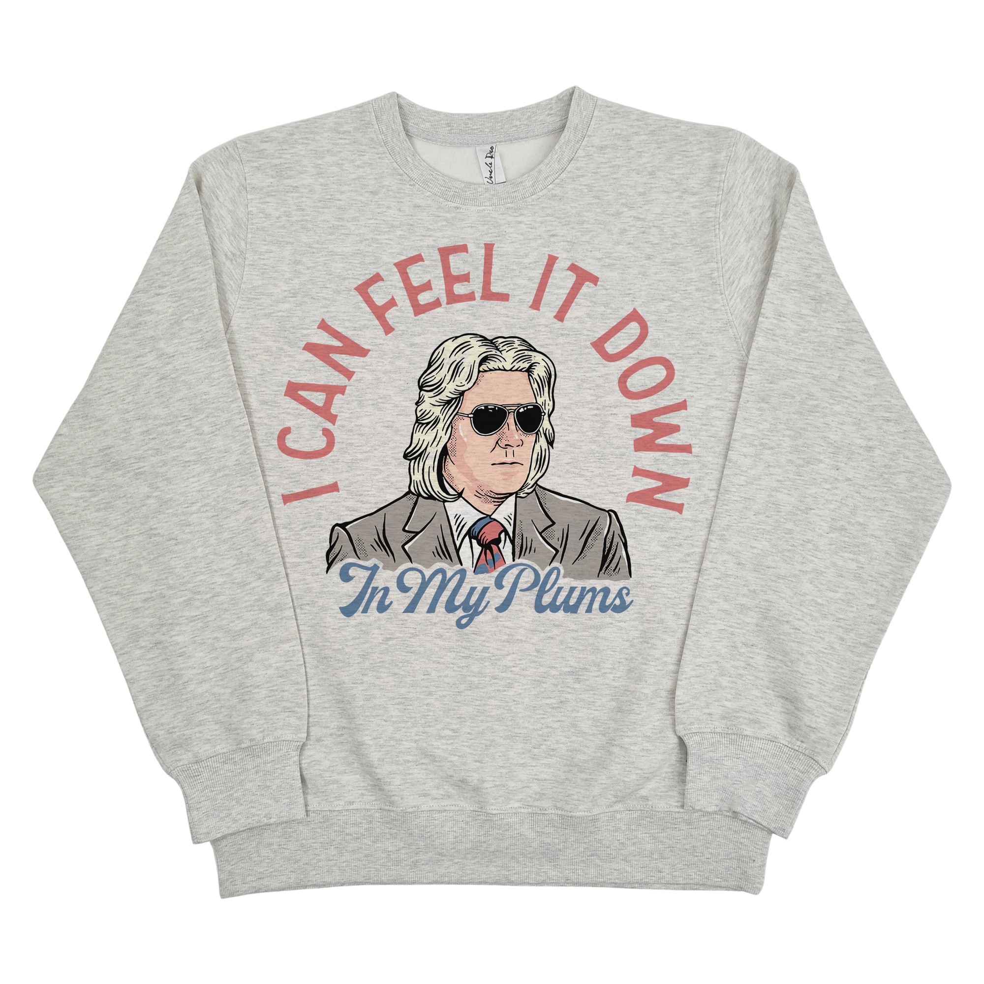 FEEL IT IN MY PLUMS WHITE MARLE CREW