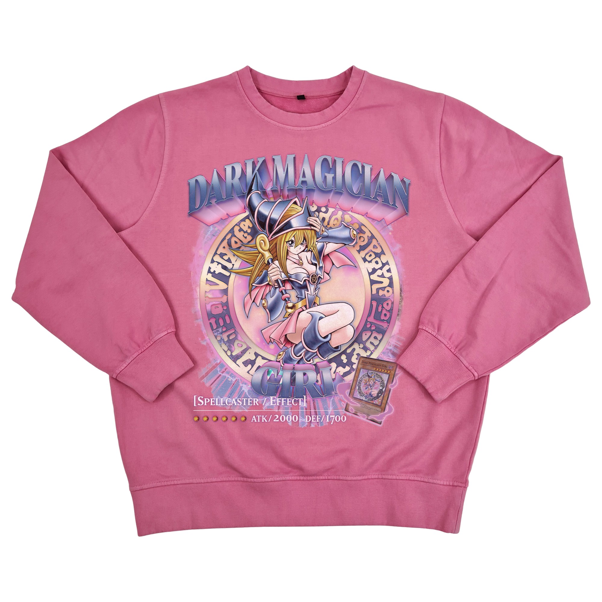 VINTAGE PINK DARK MAGICIAN GIRL CREW