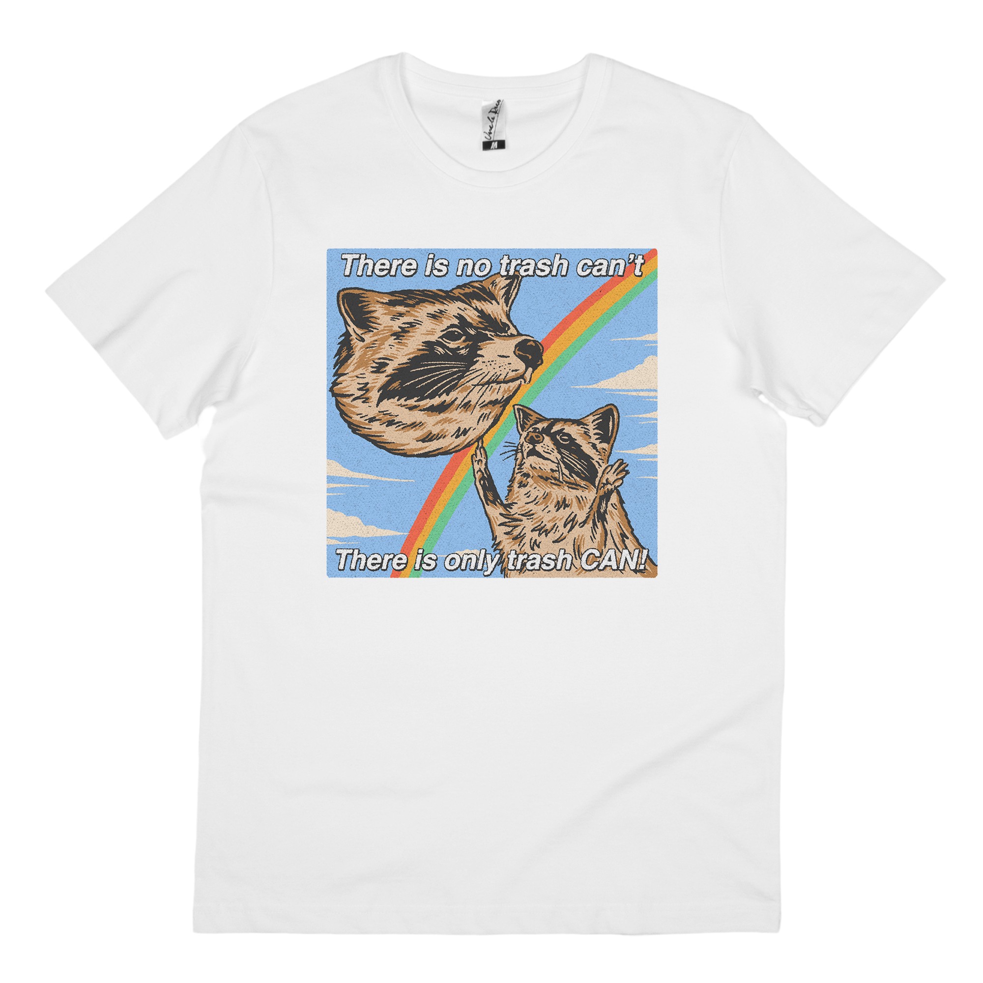 TRASH CAN WHITE TEE