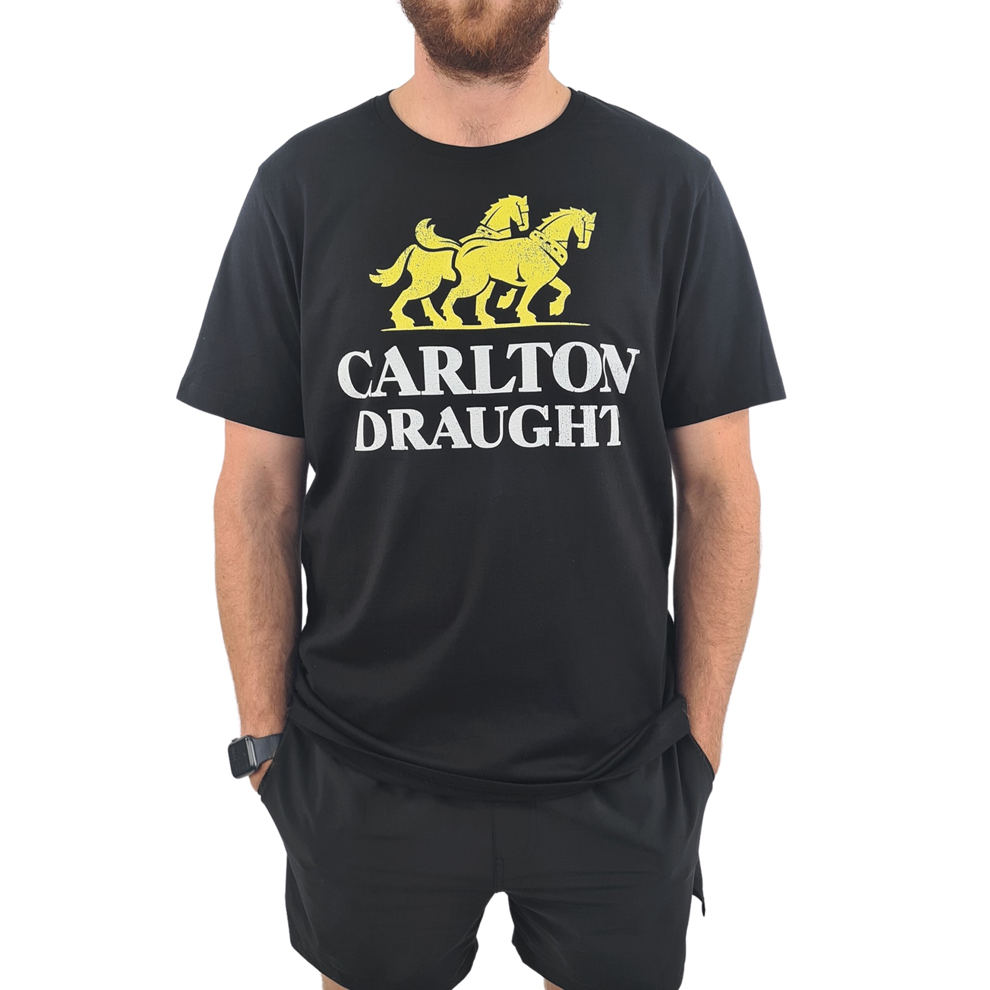 CARLTON DRAUGHT BLACK TEE