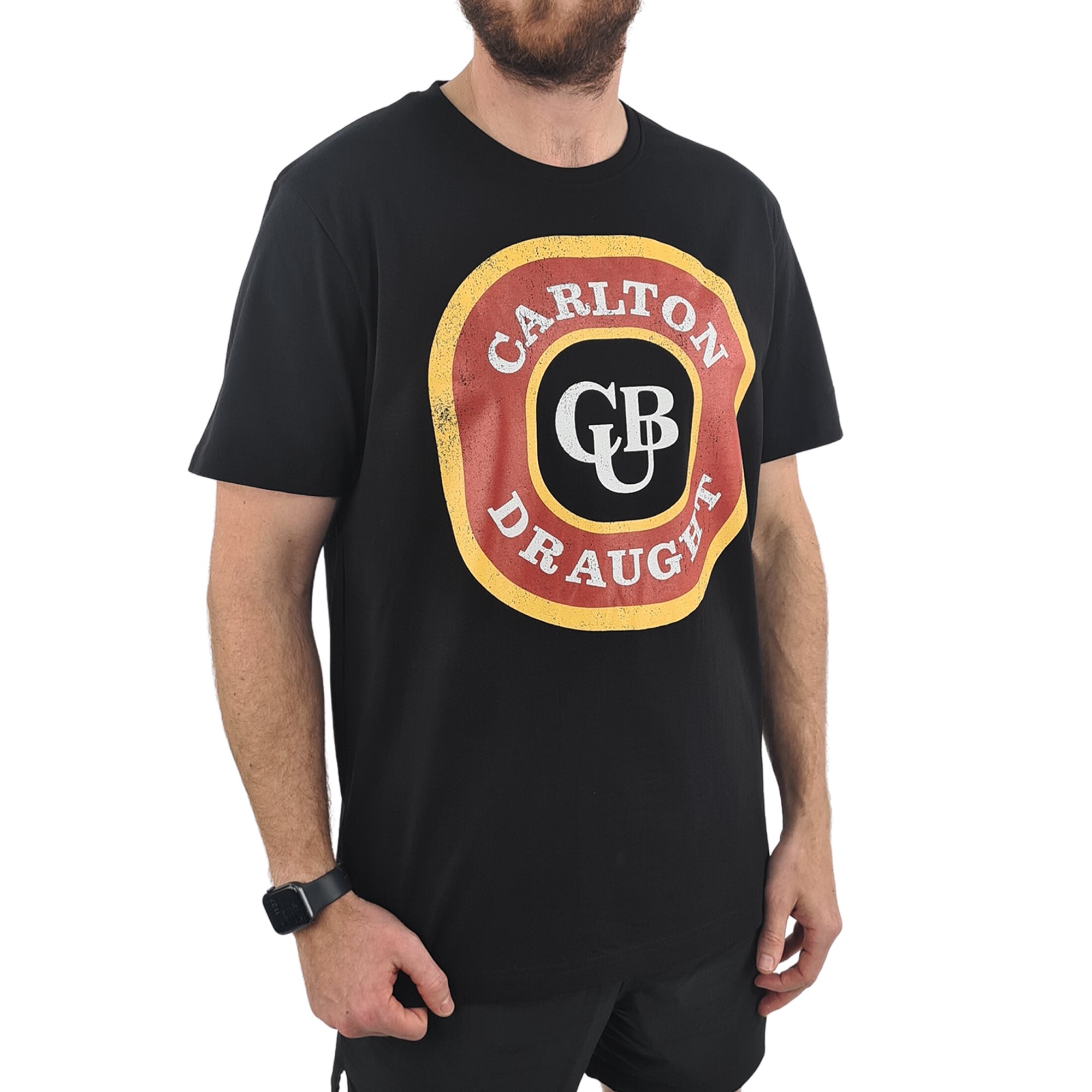 HERITAGE CARLTON DRAUGHT BLACK TEE