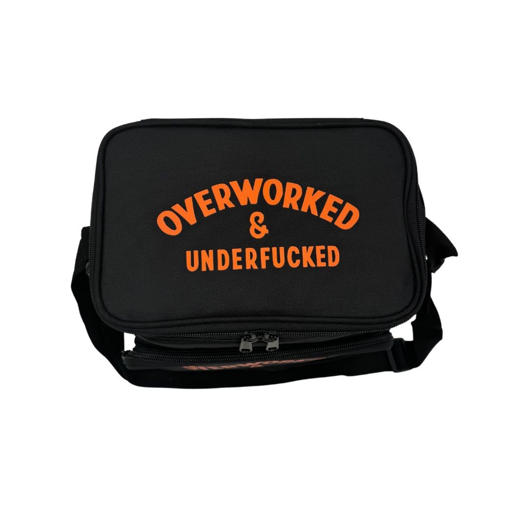 OVERWORKED COOLER BAG BLACK