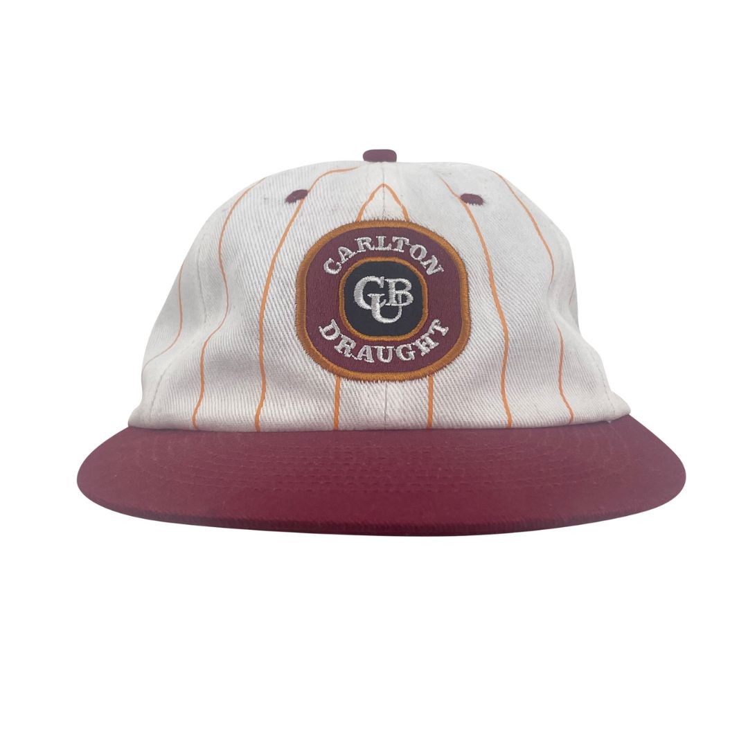 CARLTON DRAUGHT PINSTRIPE BASEBALL HAT
