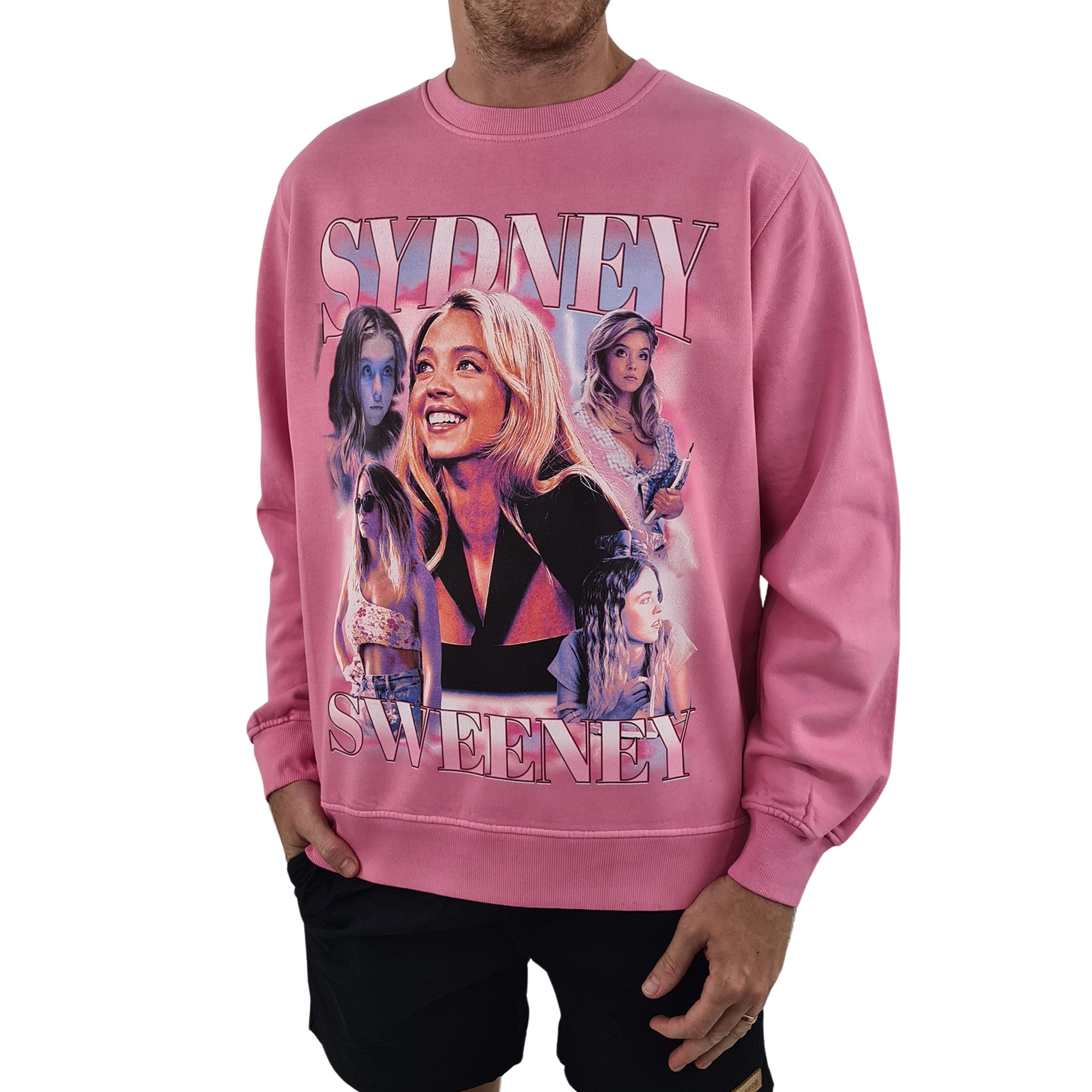 VINTAGE PINK SYDNEY SWEENEY CREW
