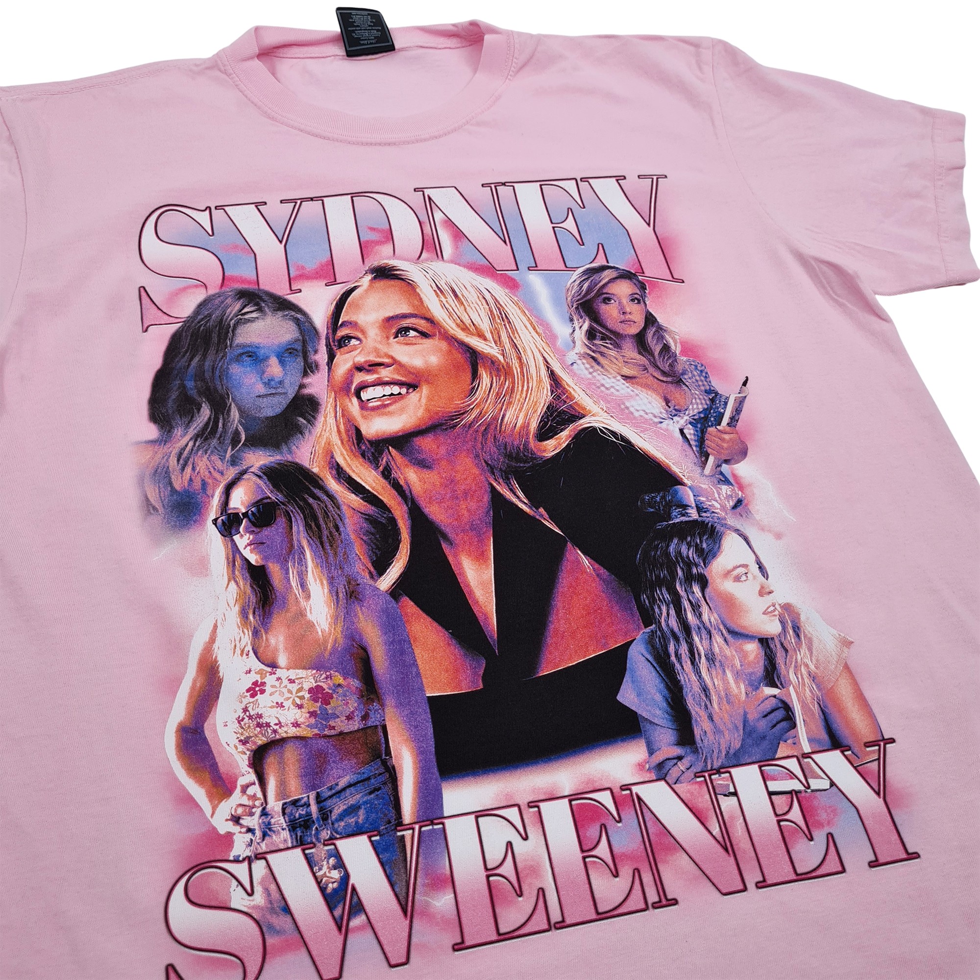 VINTAGE PINK SYDNEY SWEENEY T-SHIRT