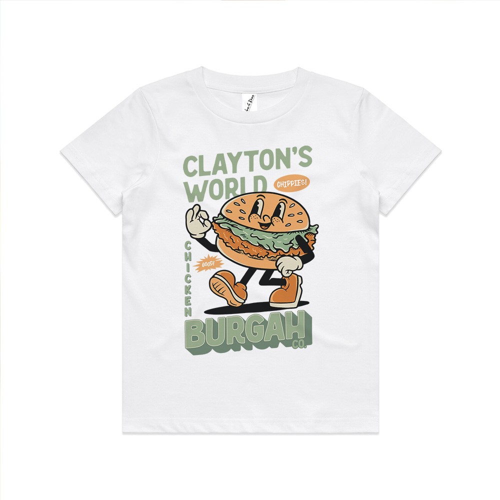 CLAYTON'S BURGAH CO KIDS TEE