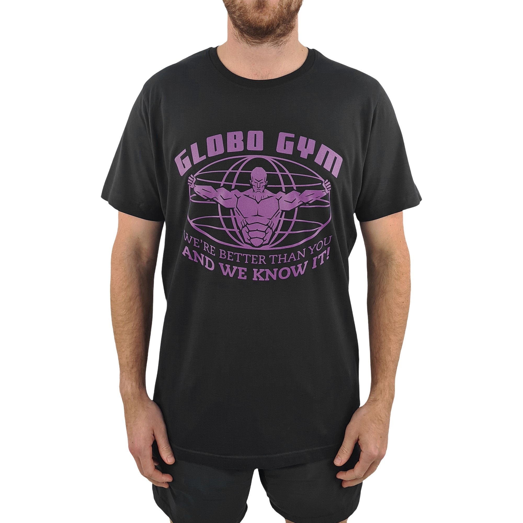 BLACK GLOBO GYM TEE