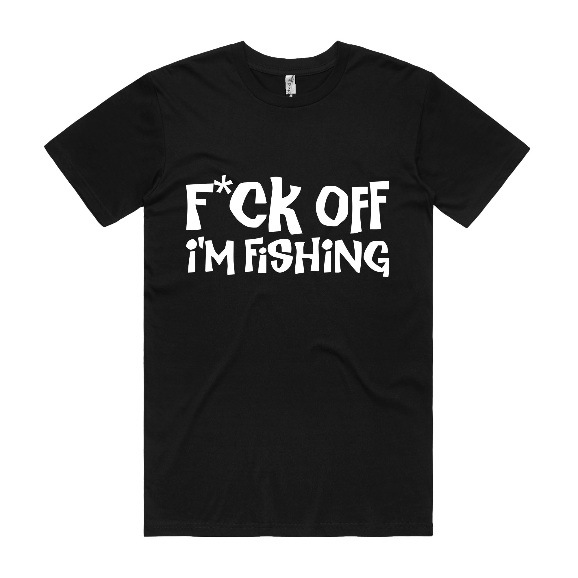 BLACK F OFF I'M FISHING TEE