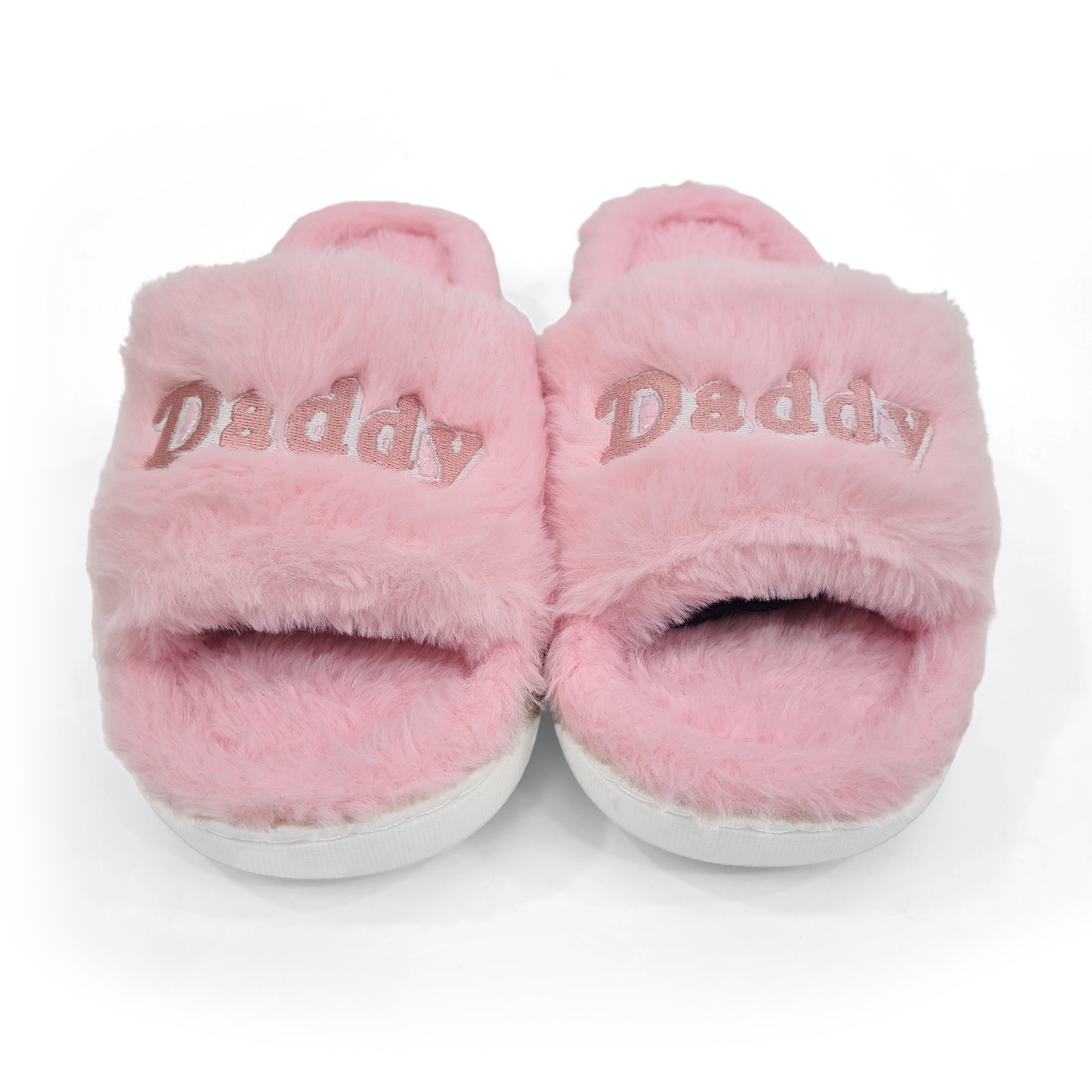DADDY PINK FUR SLIPPERS