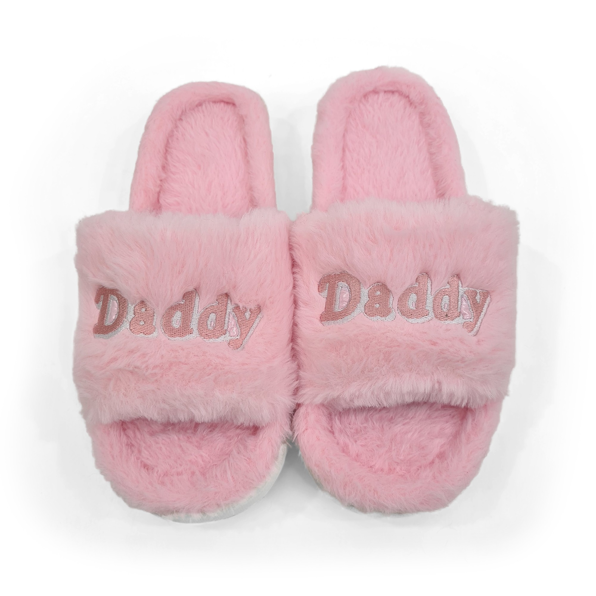 DADDY PINK FUR SLIPPERS