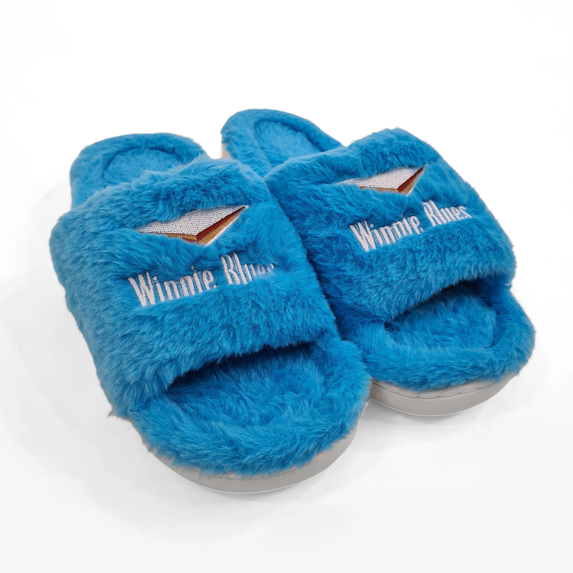 WINNIE BLUES FUR SLIPPERS