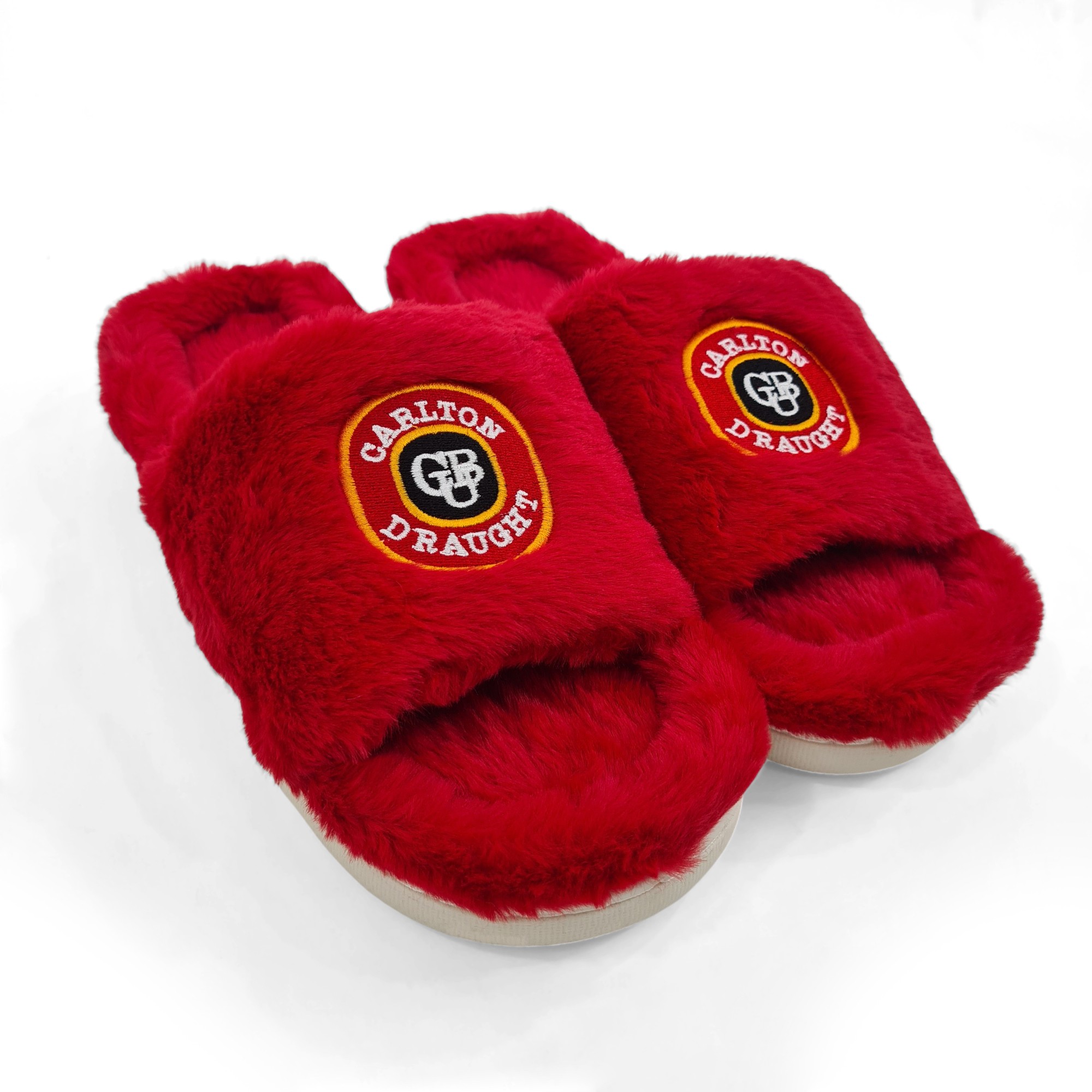 CARLTON DRAUGHT FUR SLIPPERS