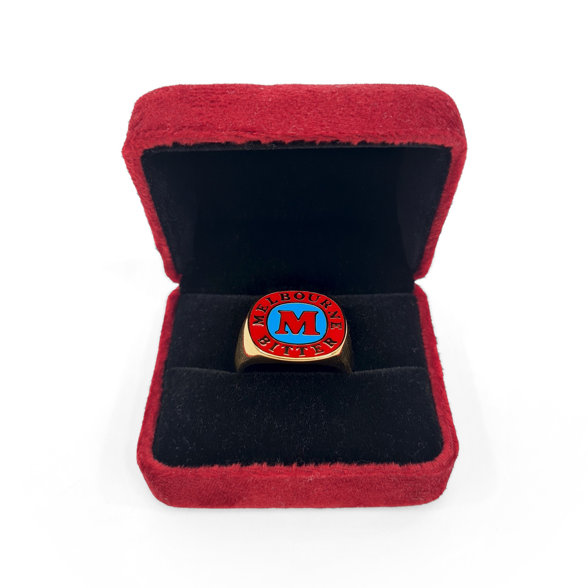 MELBOURNE BITTER GOLD SIGNET RING