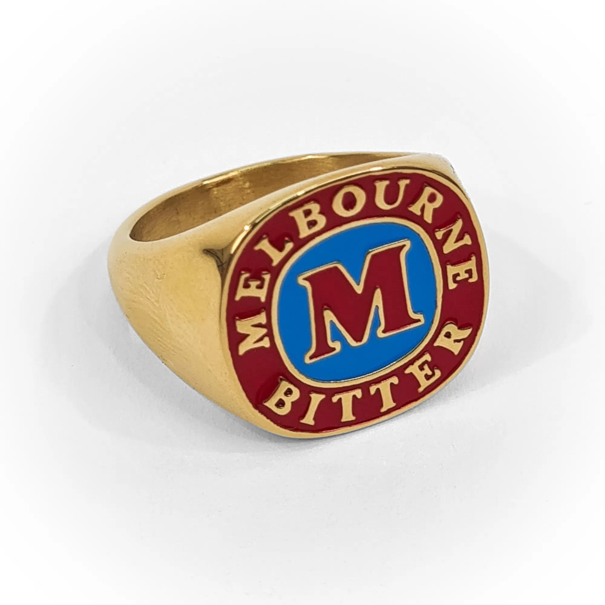 MELBOURNE BITTER GOLD SIGNET RING