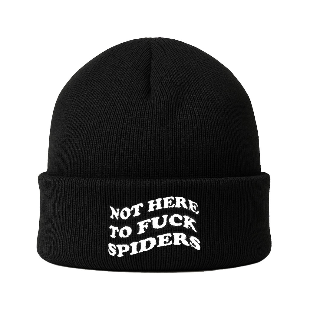 SPIDERS BLACK BEANIE
