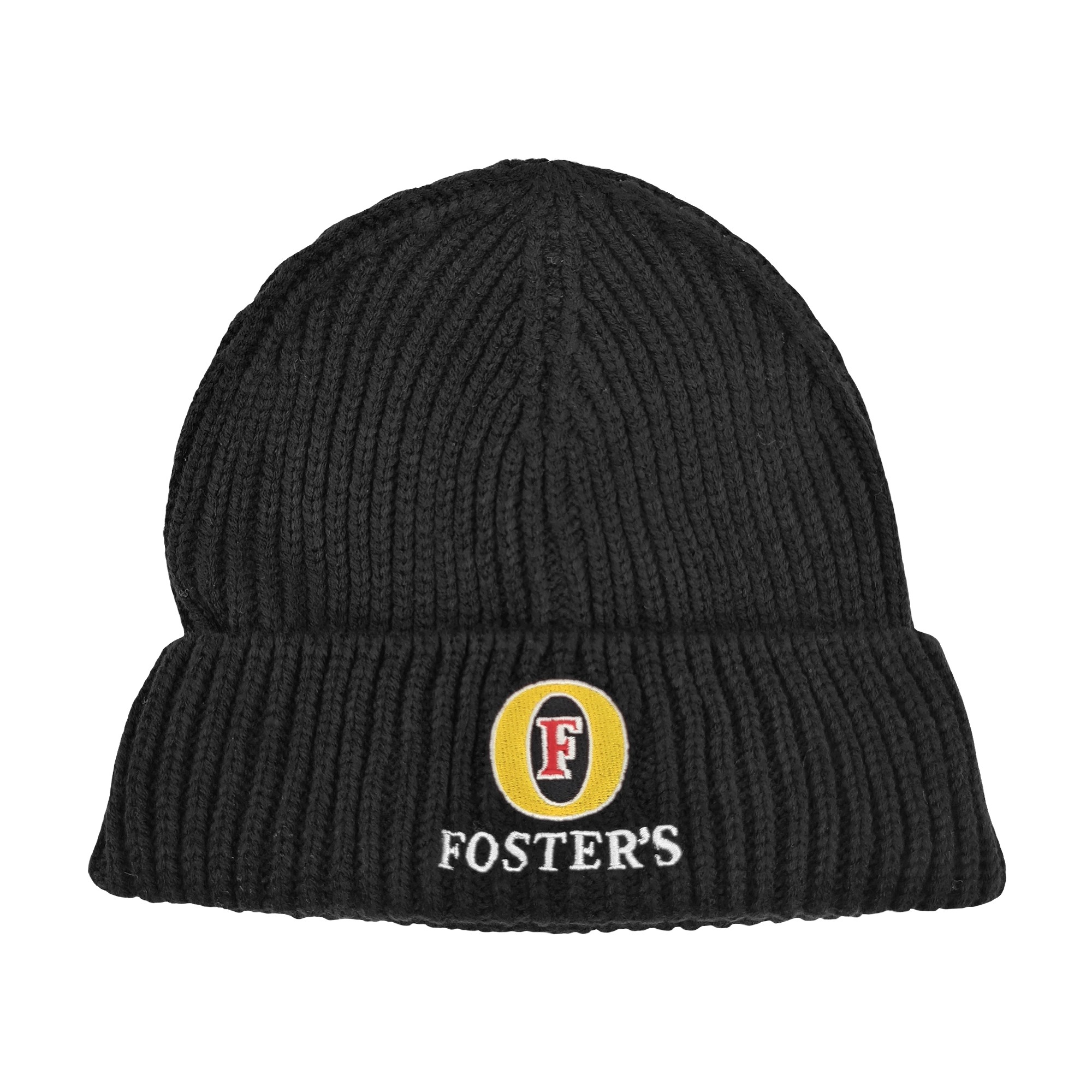 FOSTER'S BLACK KNIT BEANIE