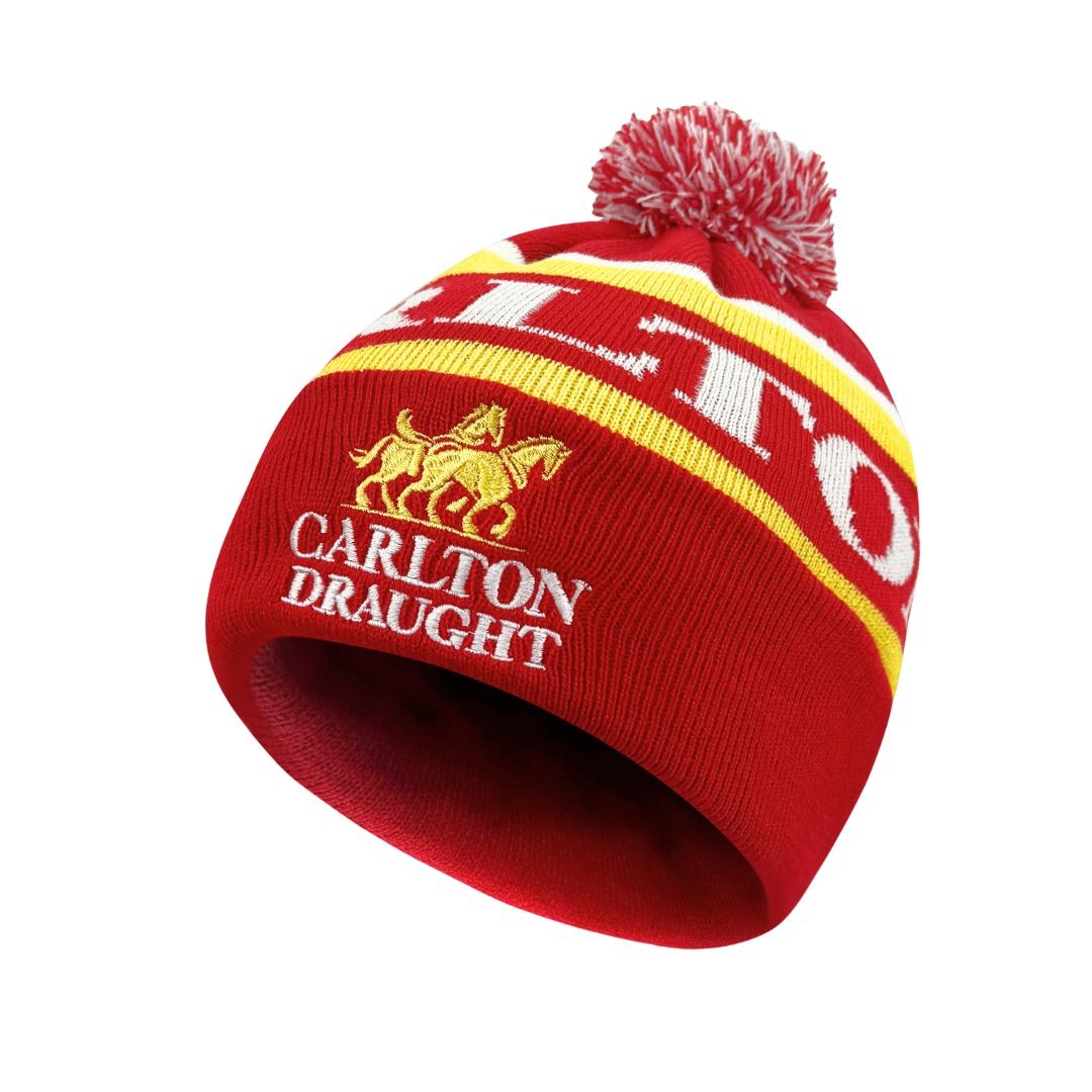 CARLTON DRAUGHT POM BEANIE