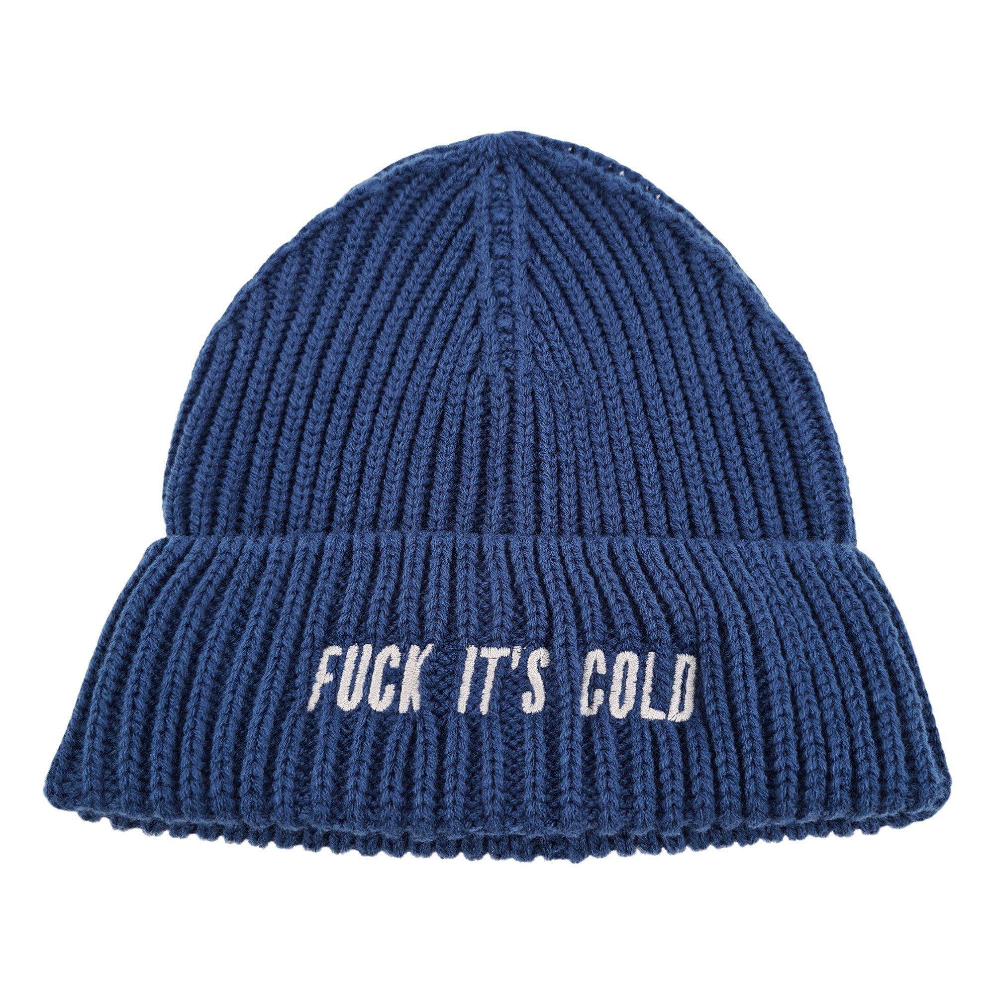 BLUE IT'S COLD KNIT BEANIE