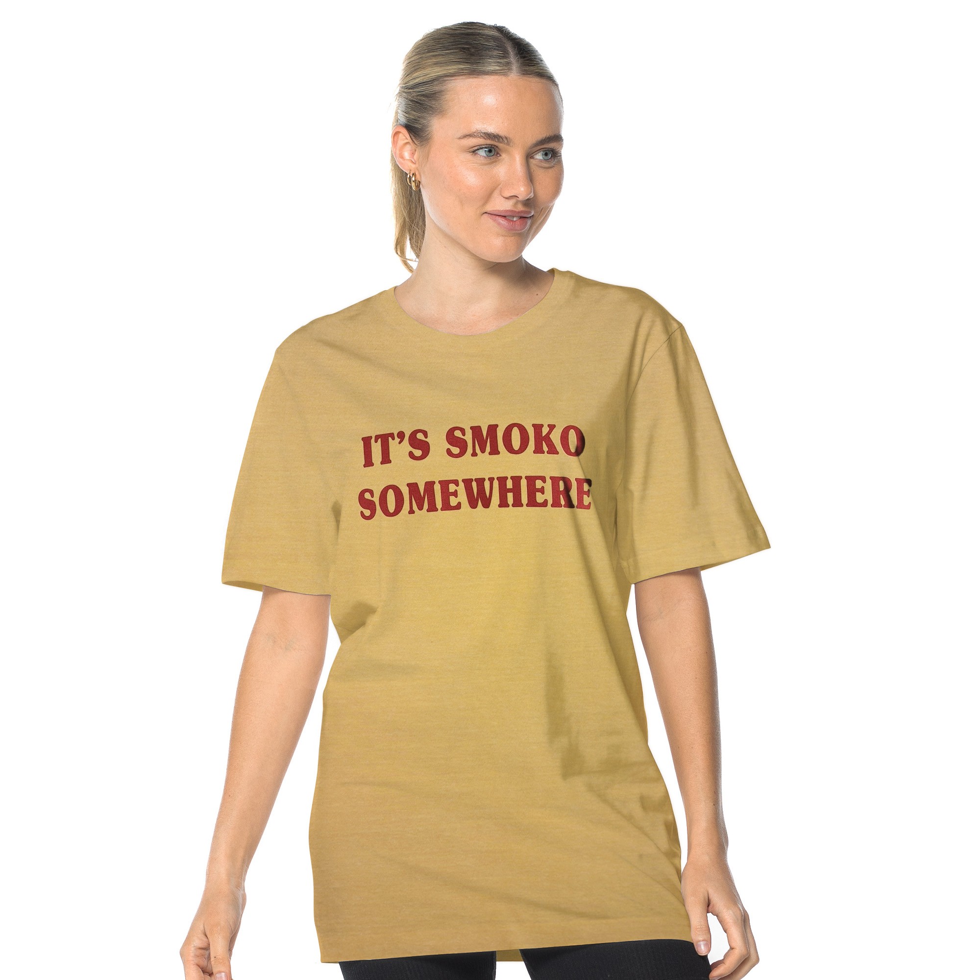 SMOKO SOMEWHERE VINTAGE MUSTARD TEE