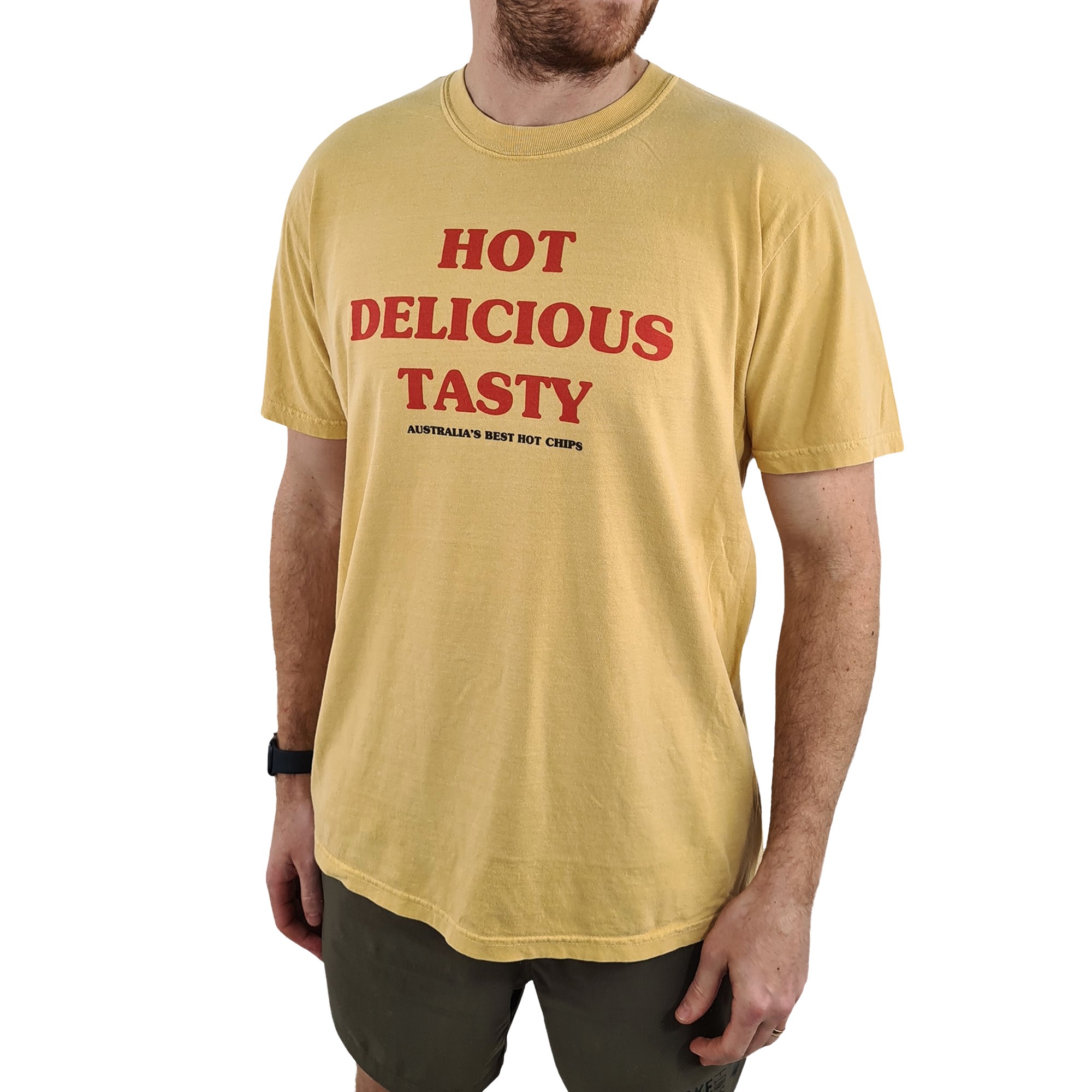 HOT CHIPS VINTAGE YELLOW TEE