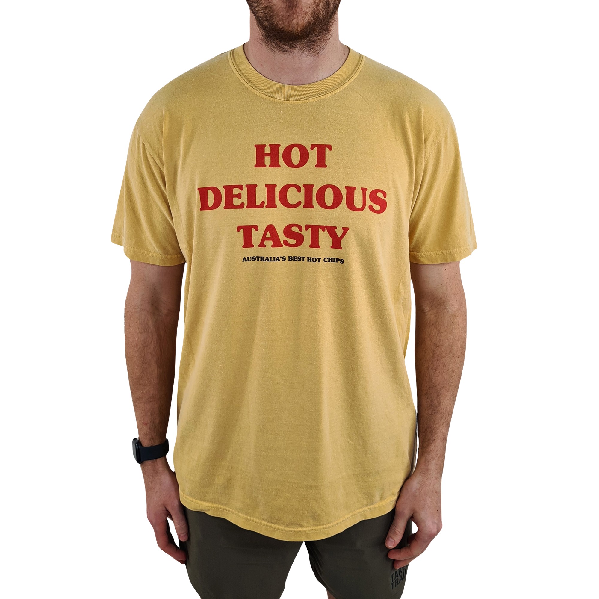 HOT CHIPS VINTAGE YELLOW TEE