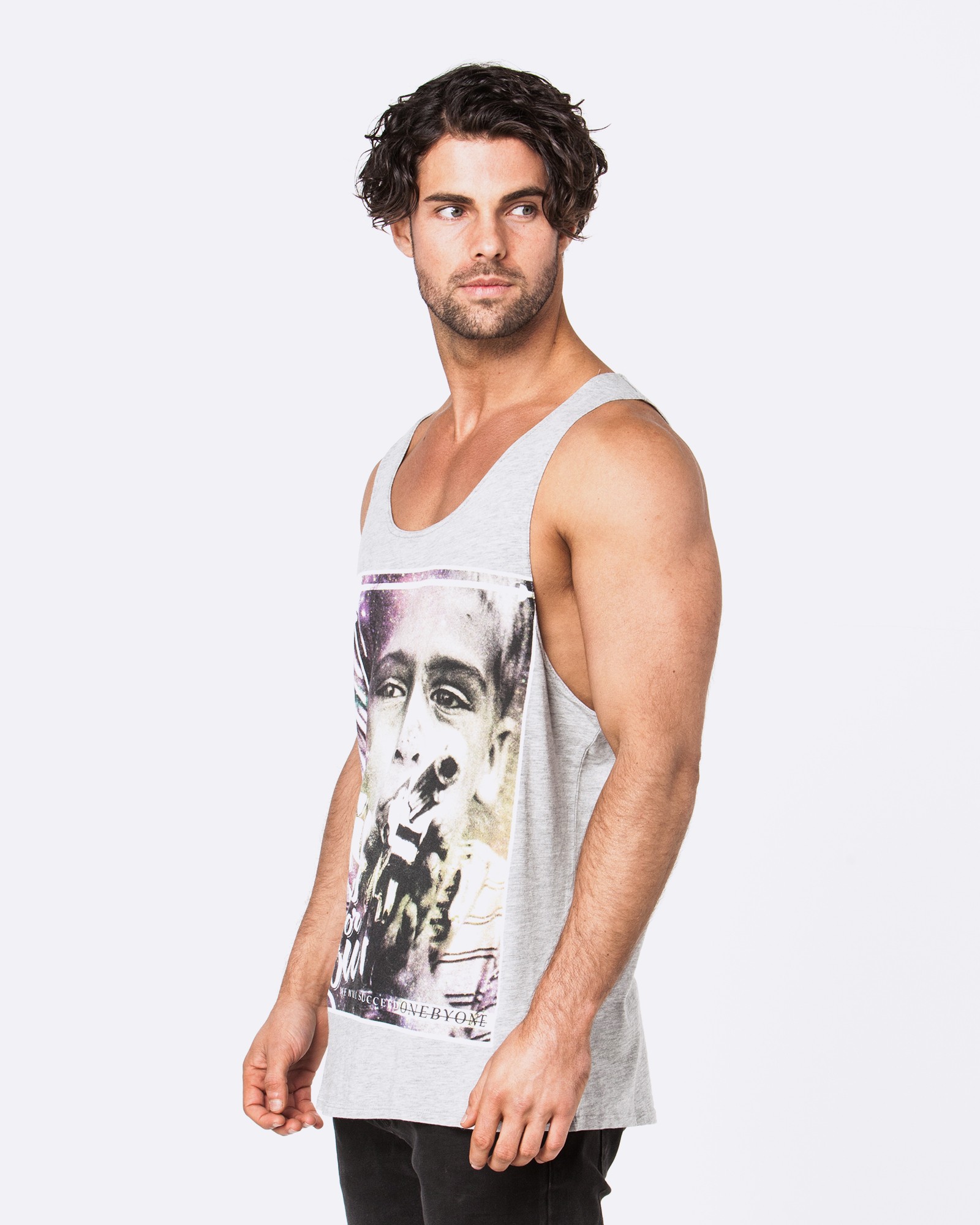 BANG MARBLE GREY SINGLET