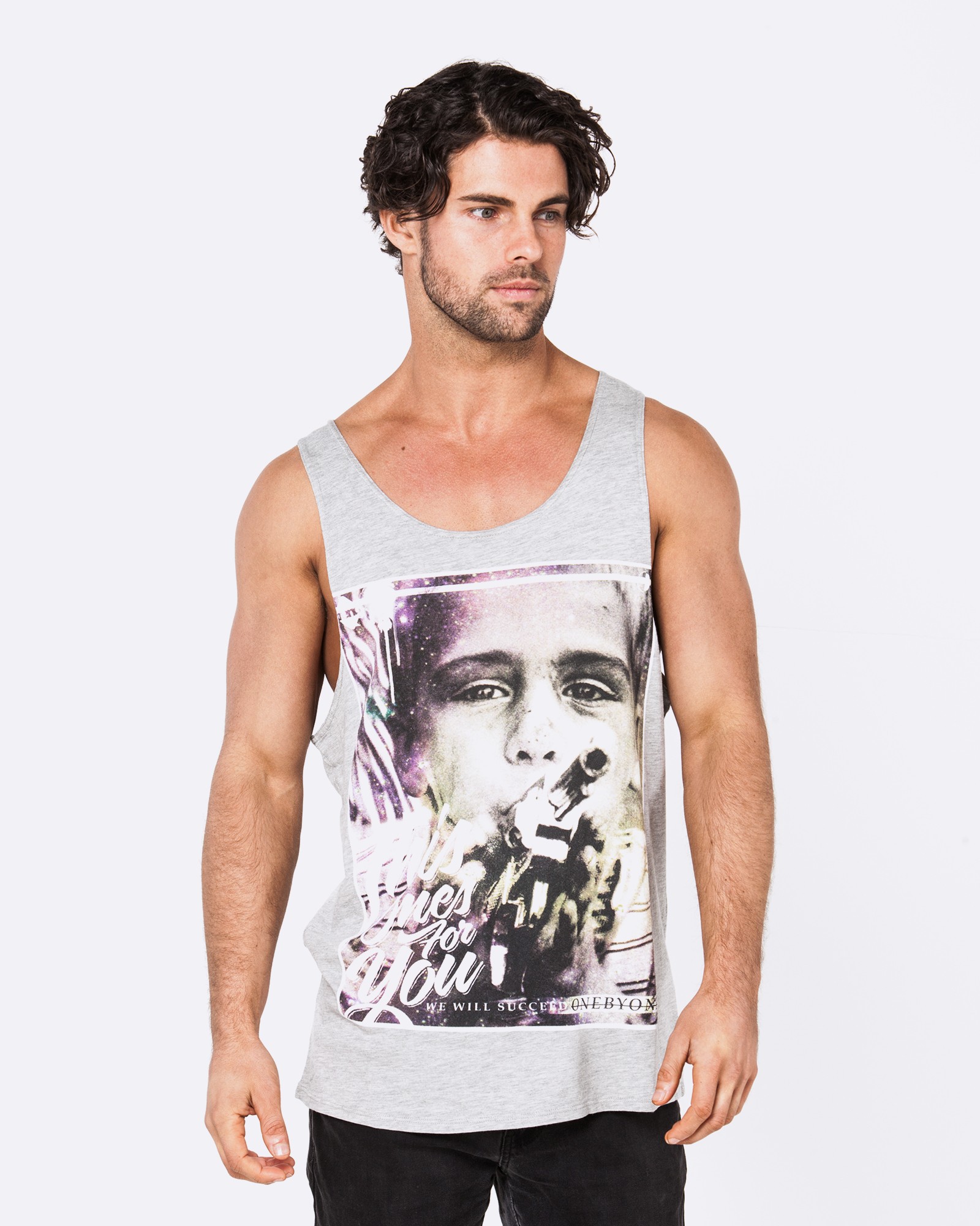 BANG MARBLE GREY SINGLET