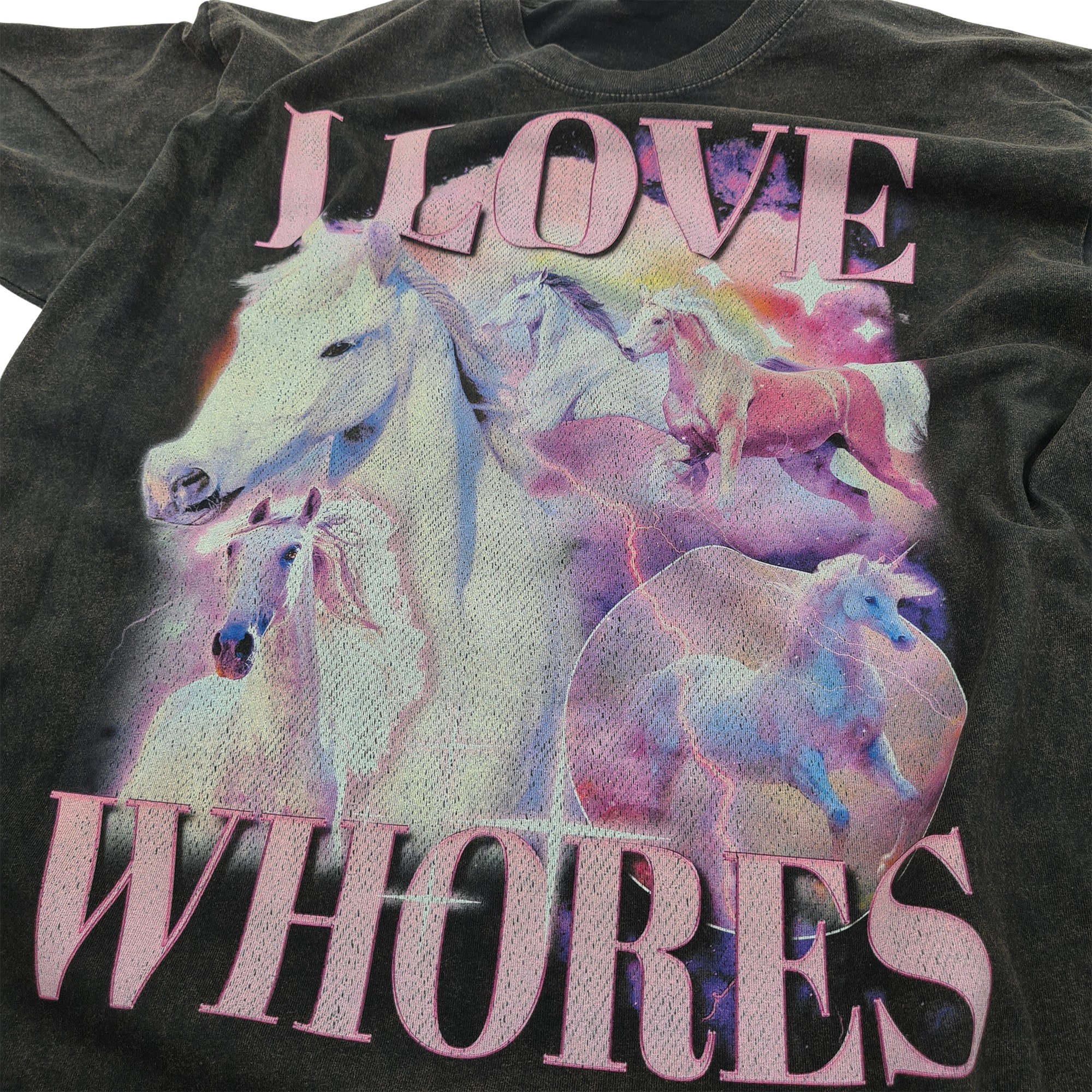 VINTAGE I LOVE WHORES T-SHIRT